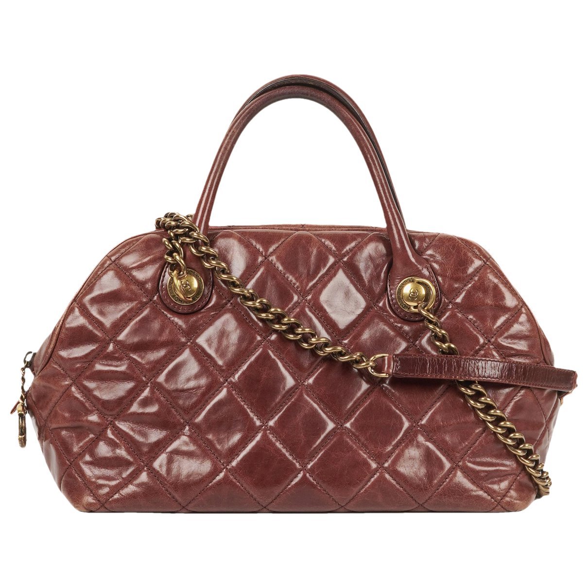 Bowling Bag leather handbag