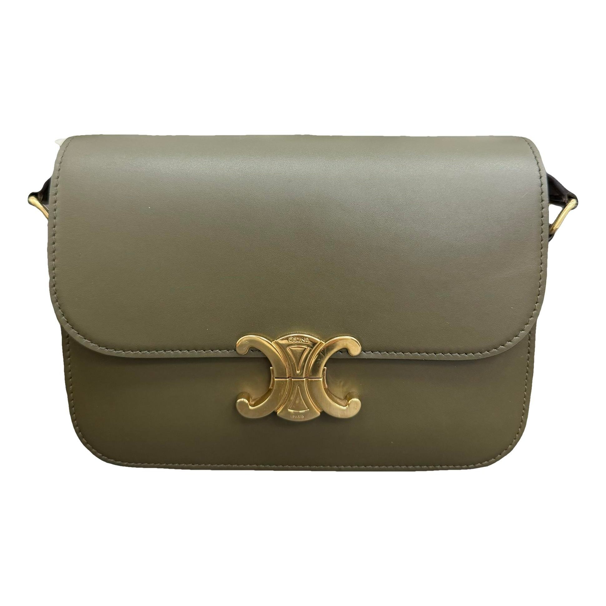 Triomphe leather handbag