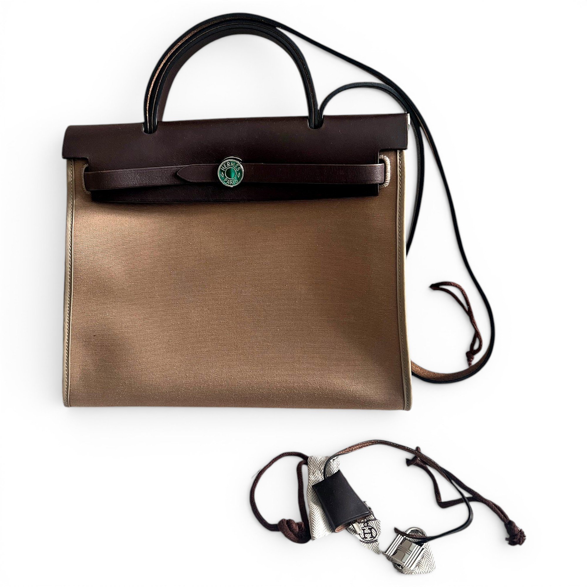 Herbag patent leather handbag