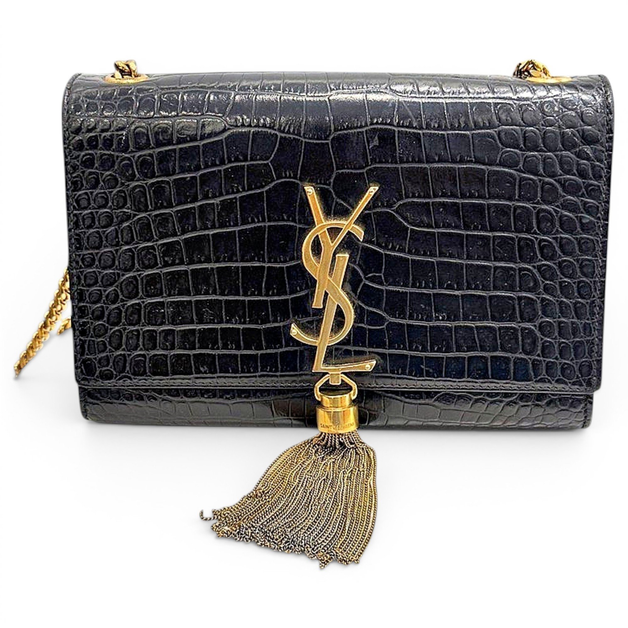 Pompom Kate leather handbag