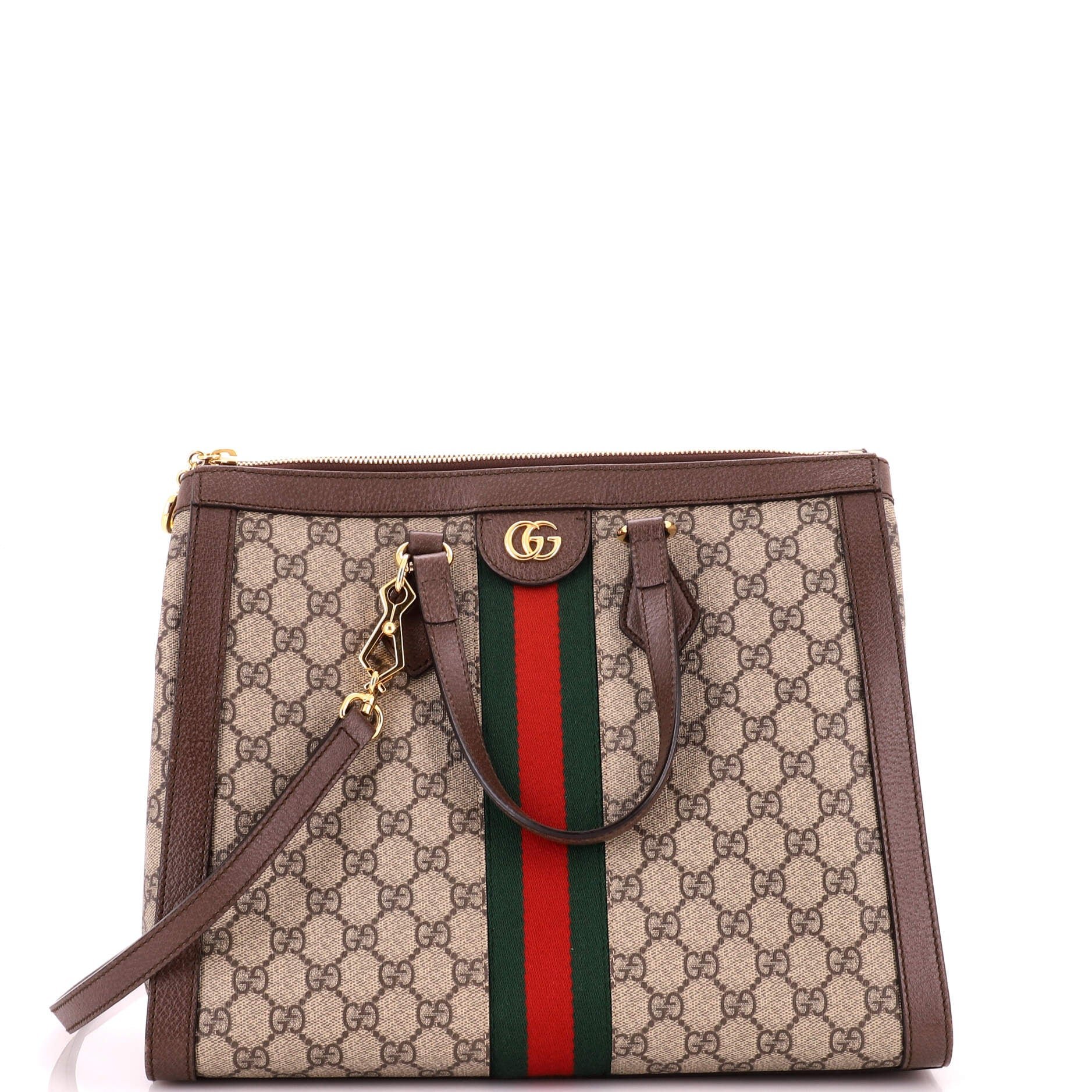 Ophidia Top Handle Tote GG Coated Canvas Medium