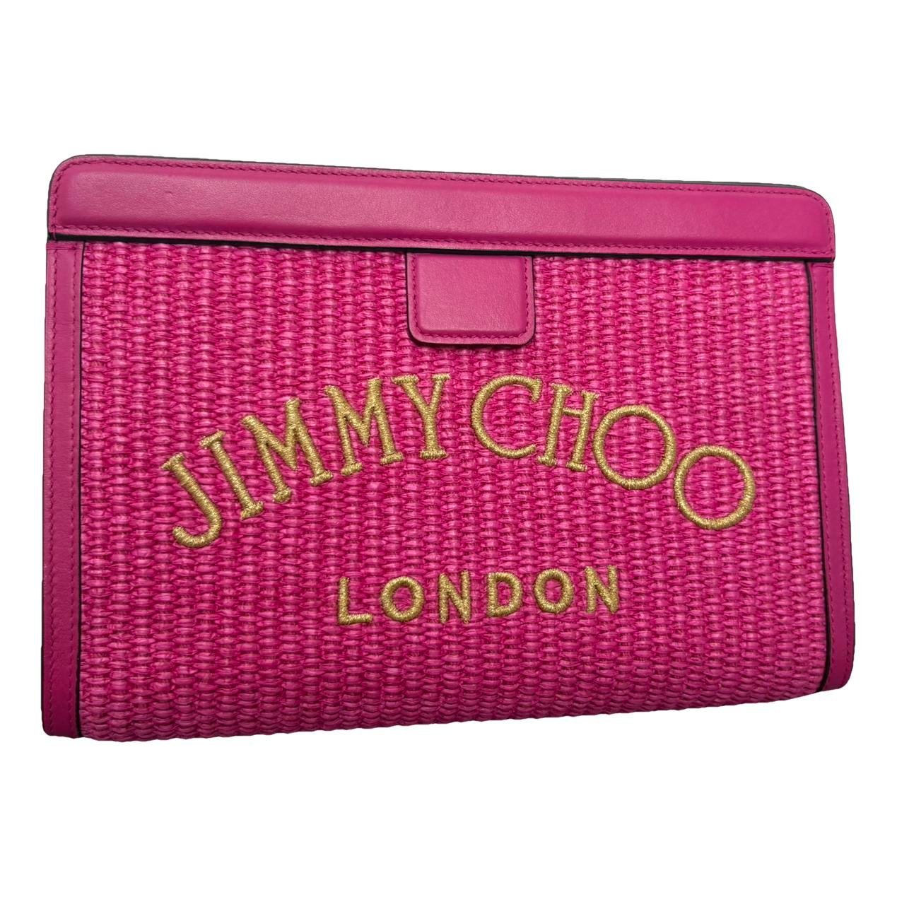 Leather clutch bag