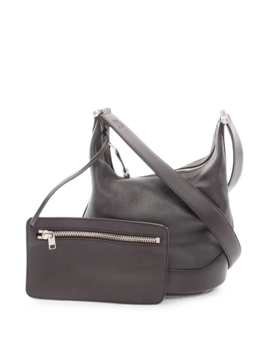 2000s Anagram leather shoulder bag