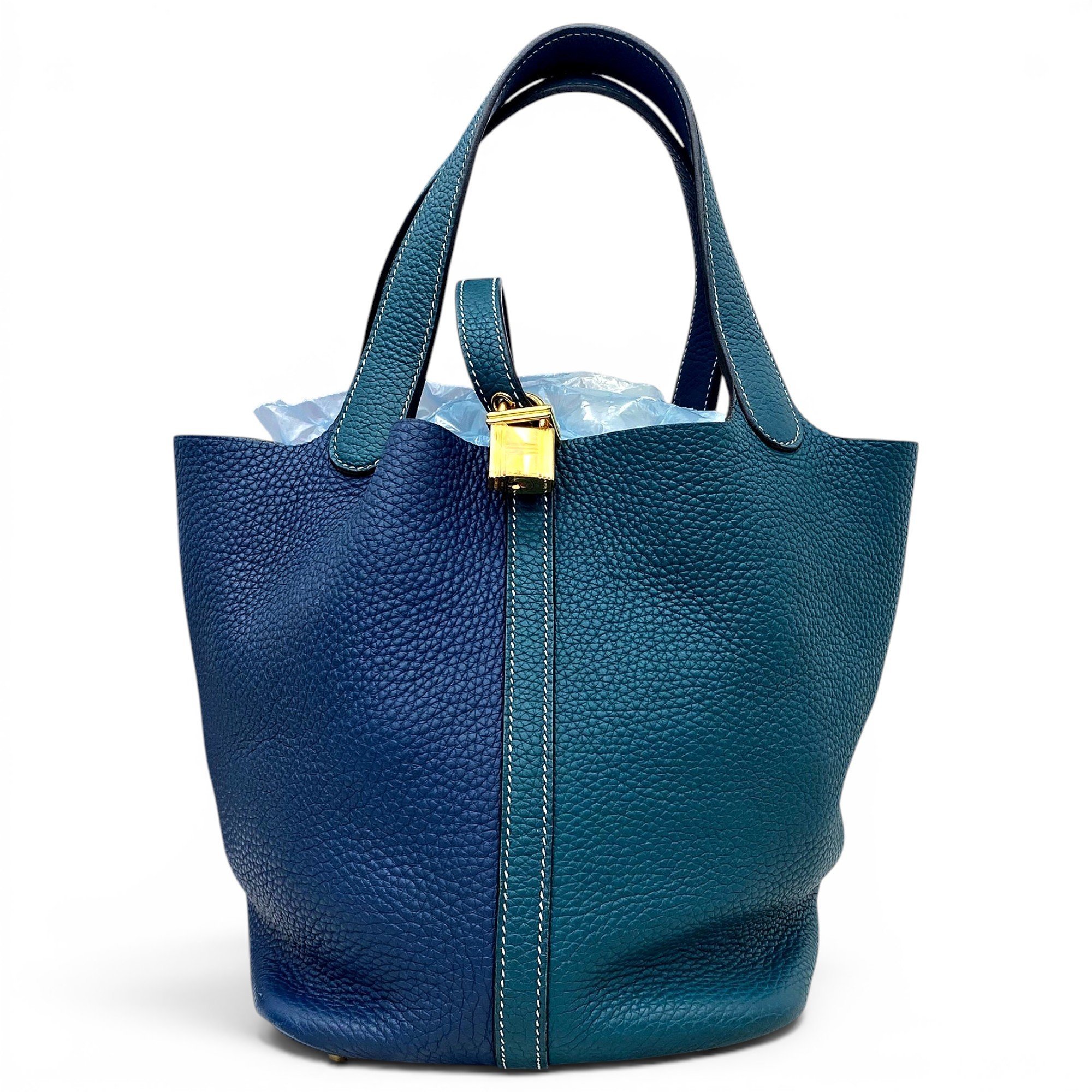 Picotin leather handbag