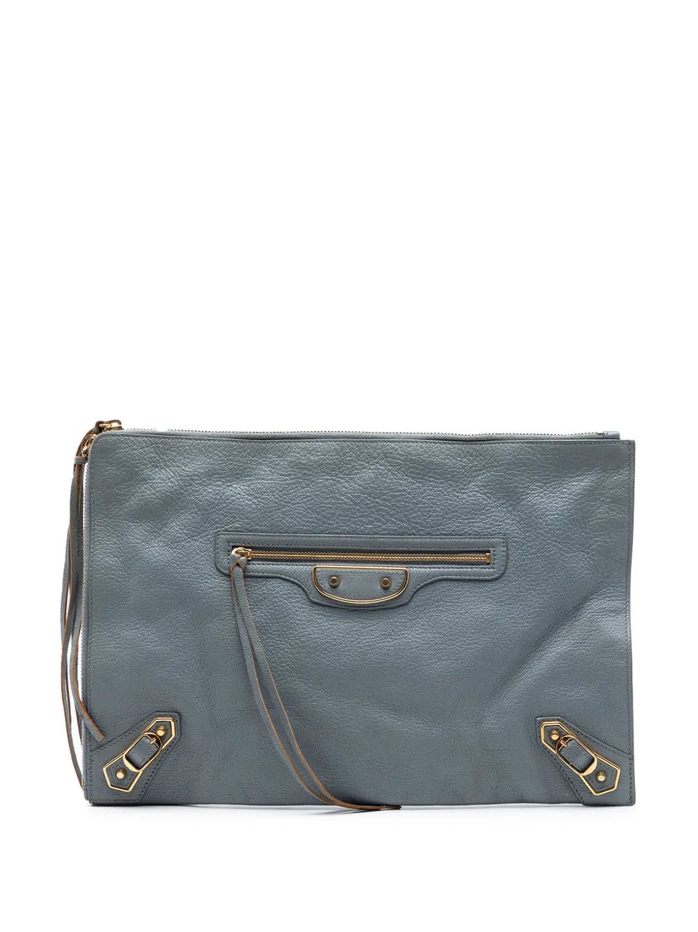 2016 Goatskin Motocross Classic Metallic Edge clutch bag