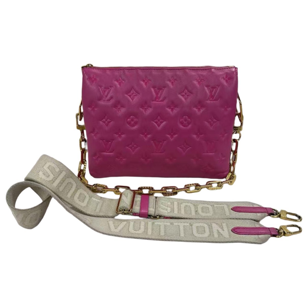 Coussin leather handbag