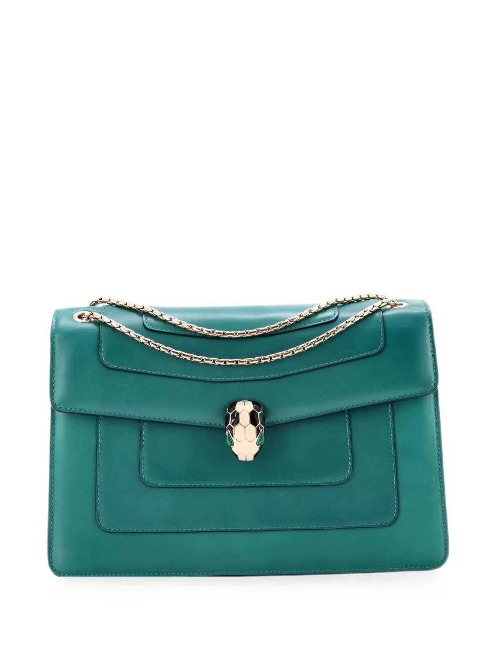 Bvlgari Serpenti Forever Square Leather Medium shoulder bag