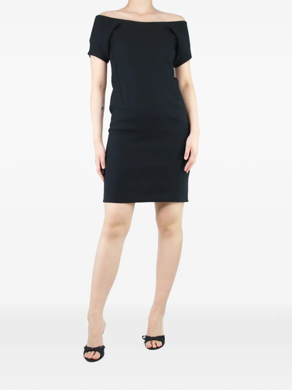 Jil Sander off-shoulder short-sleeve midi dress