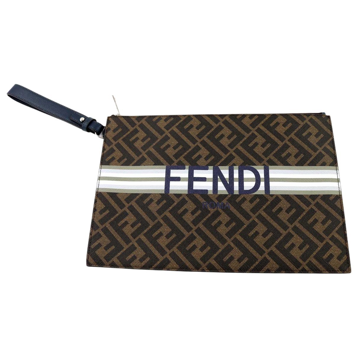 Leather clutch bag