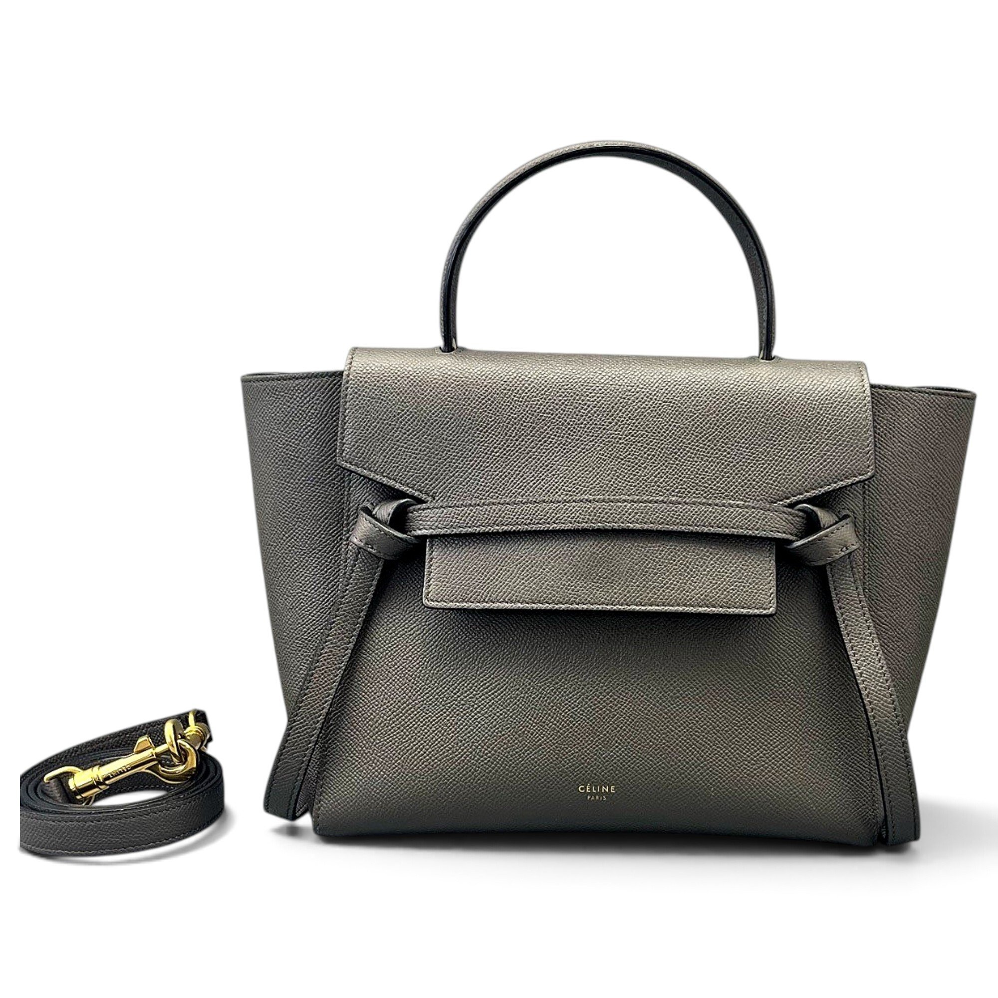 Belt leather handbag