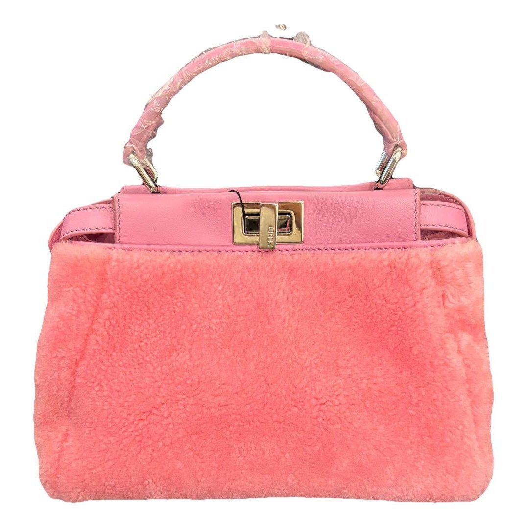 Peekaboo wool handbag