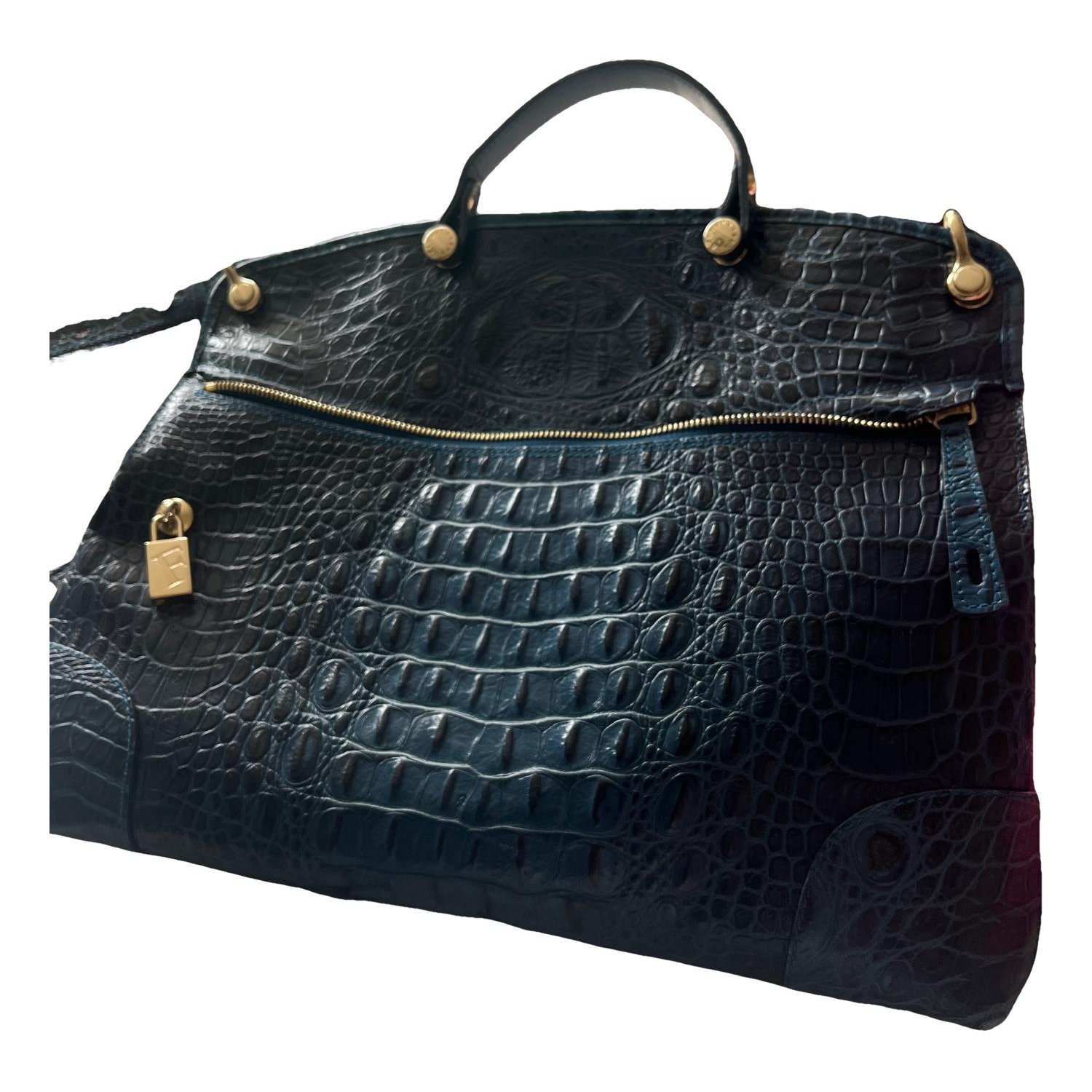 Patent leather handbag