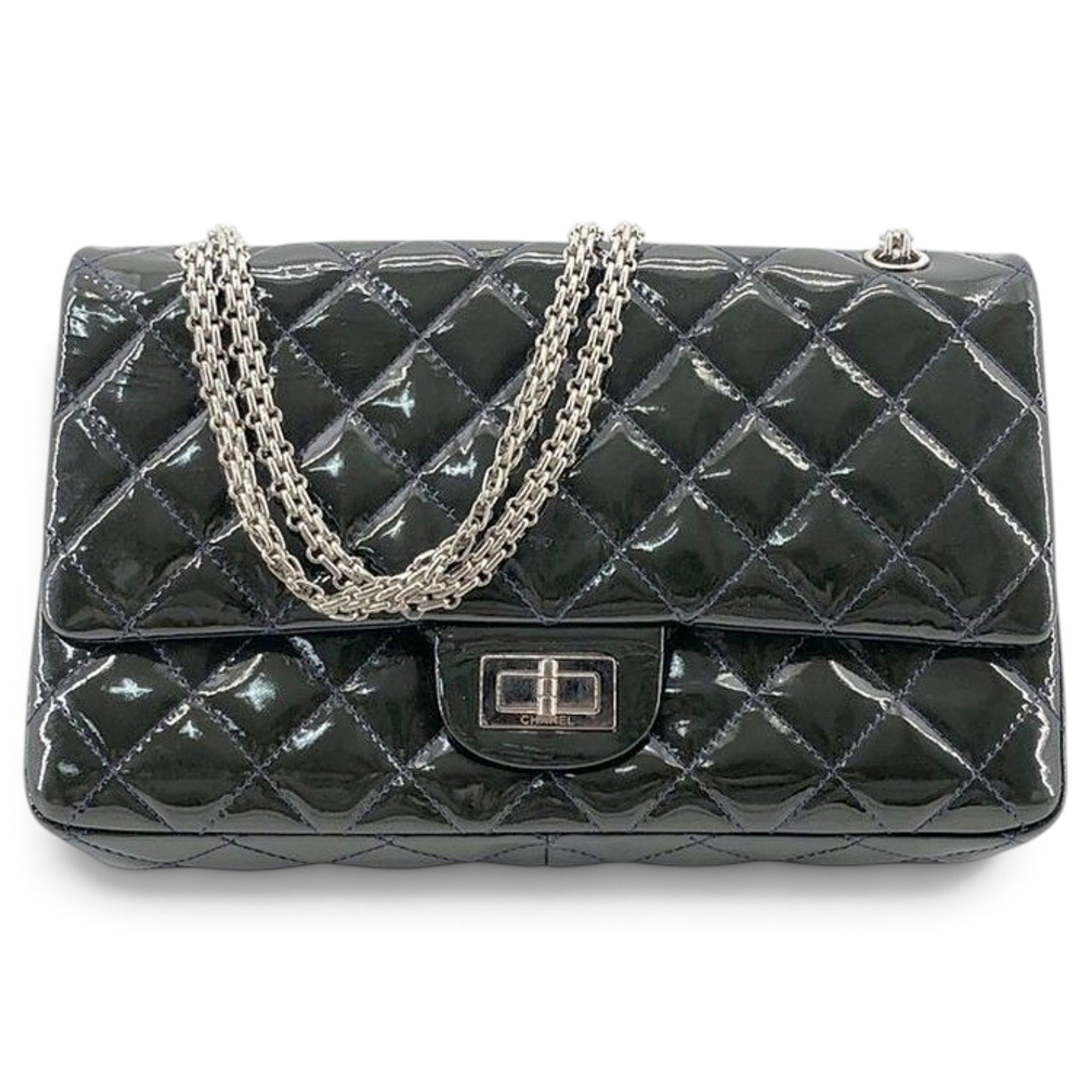 2.55 patent leather handbag
