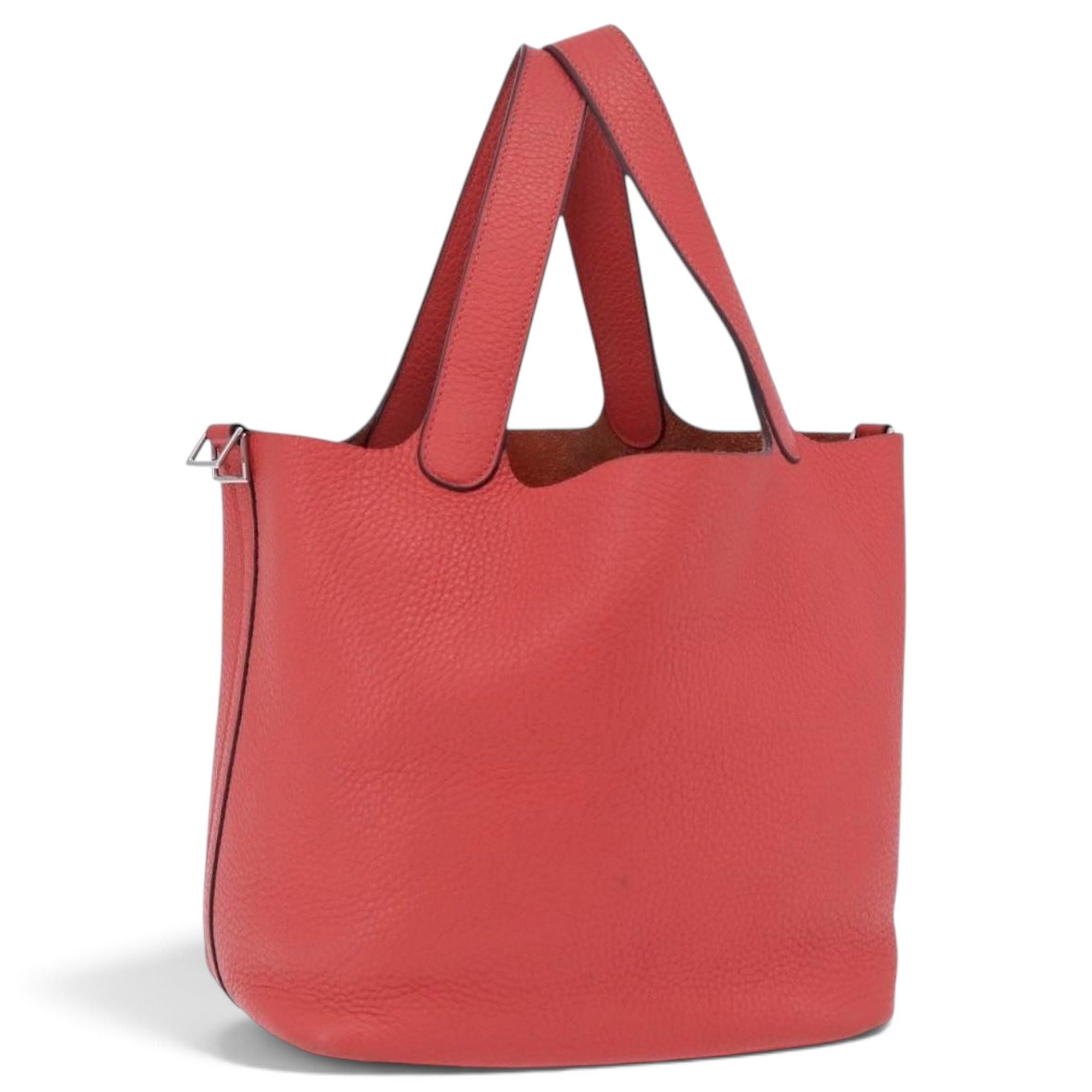 H leather handbag