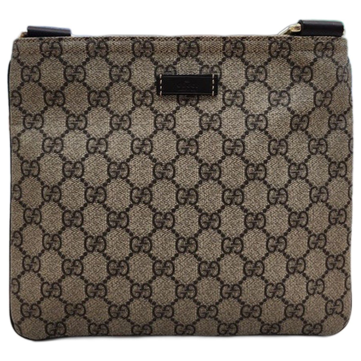 Leather clutch bag