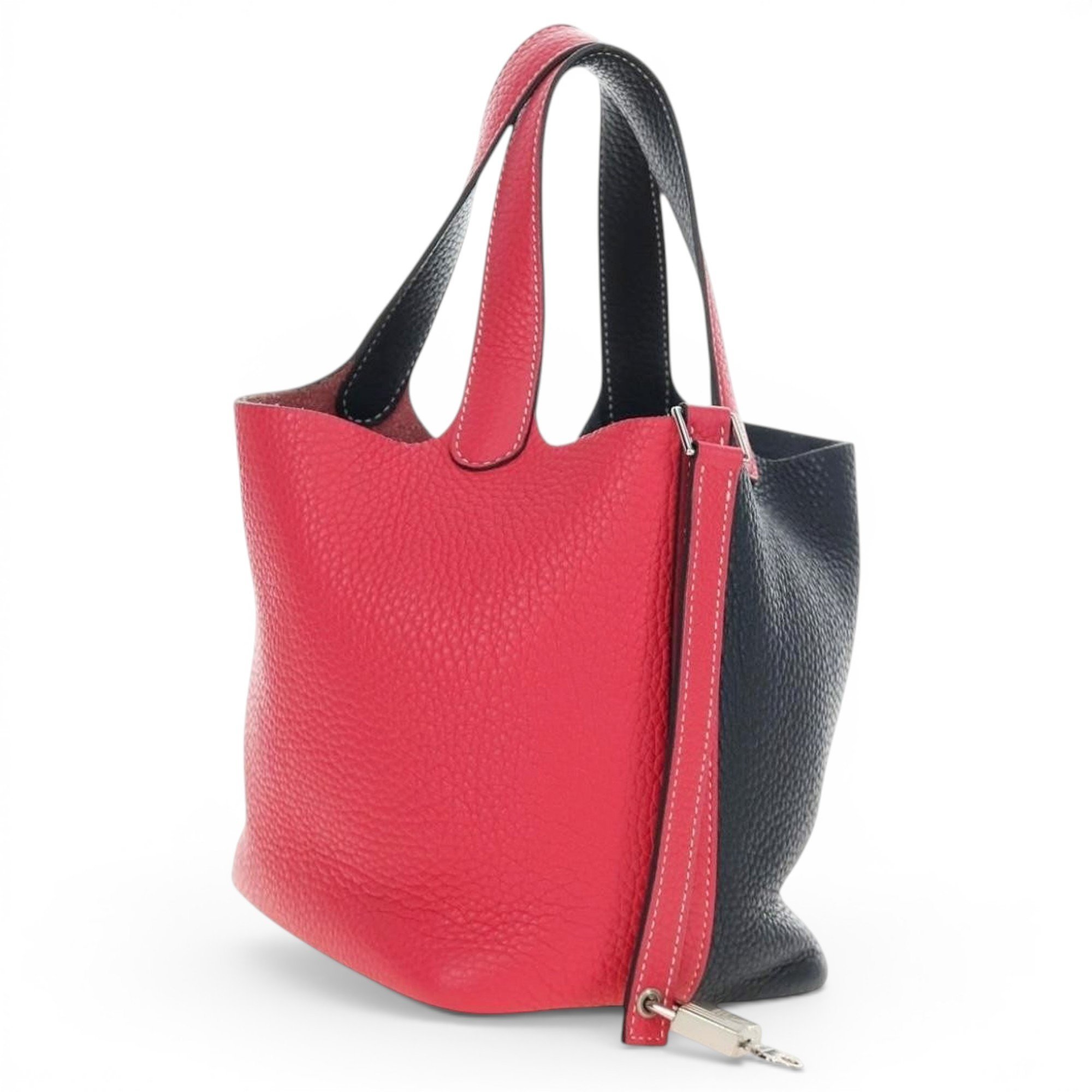 H leather bag