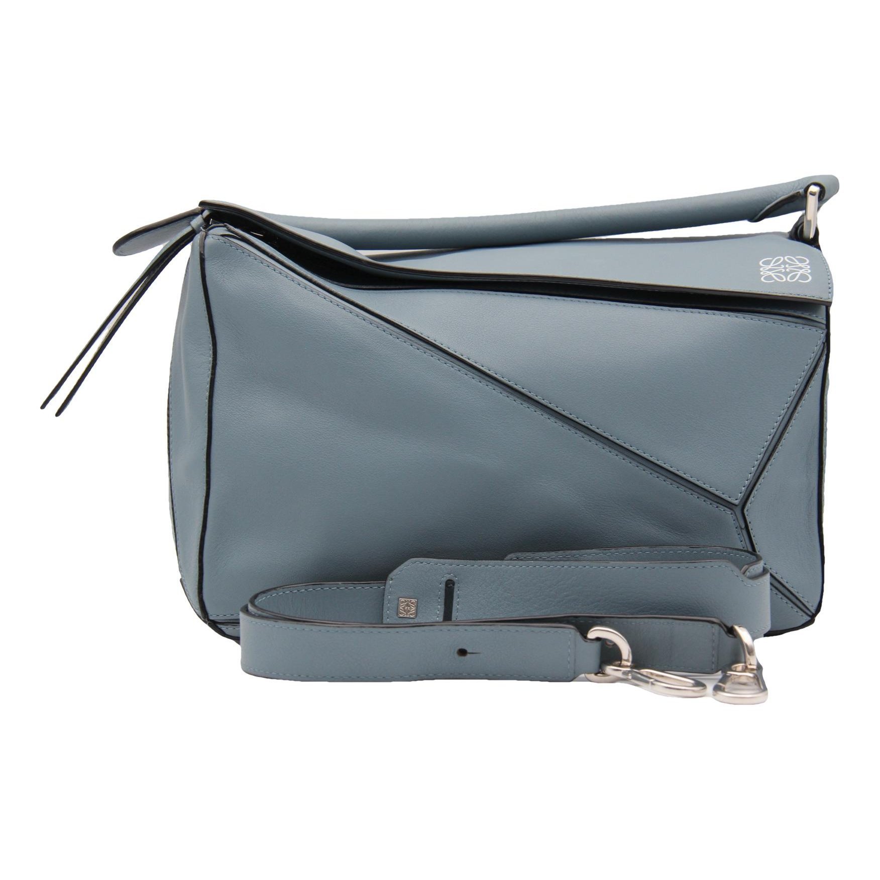 Puzzle leather handbag