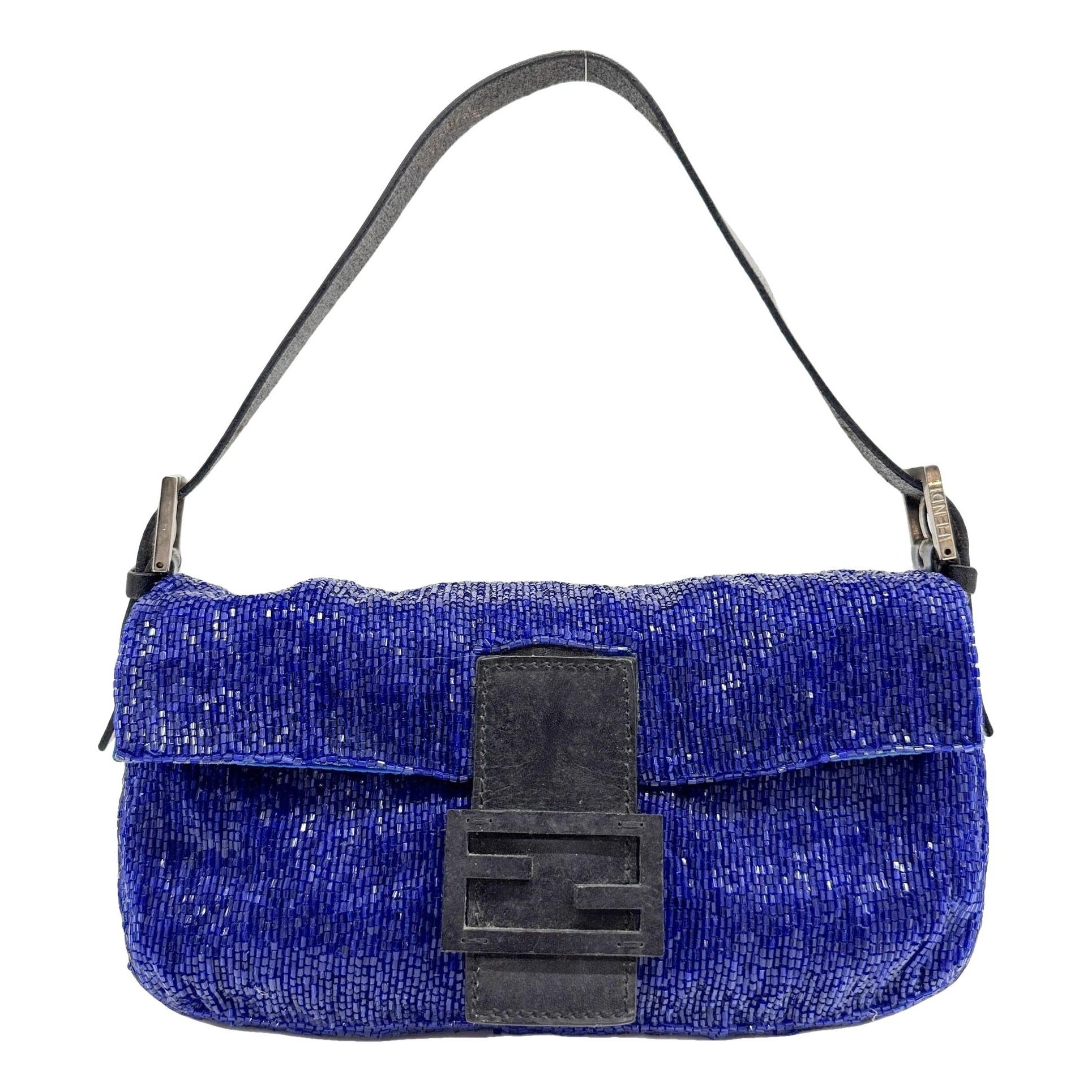 Baguette glitter handbag