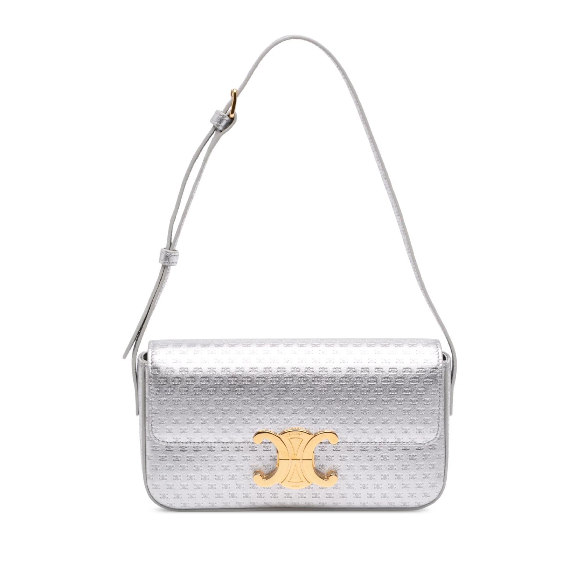 Triomphe pony-style calfskin handbag