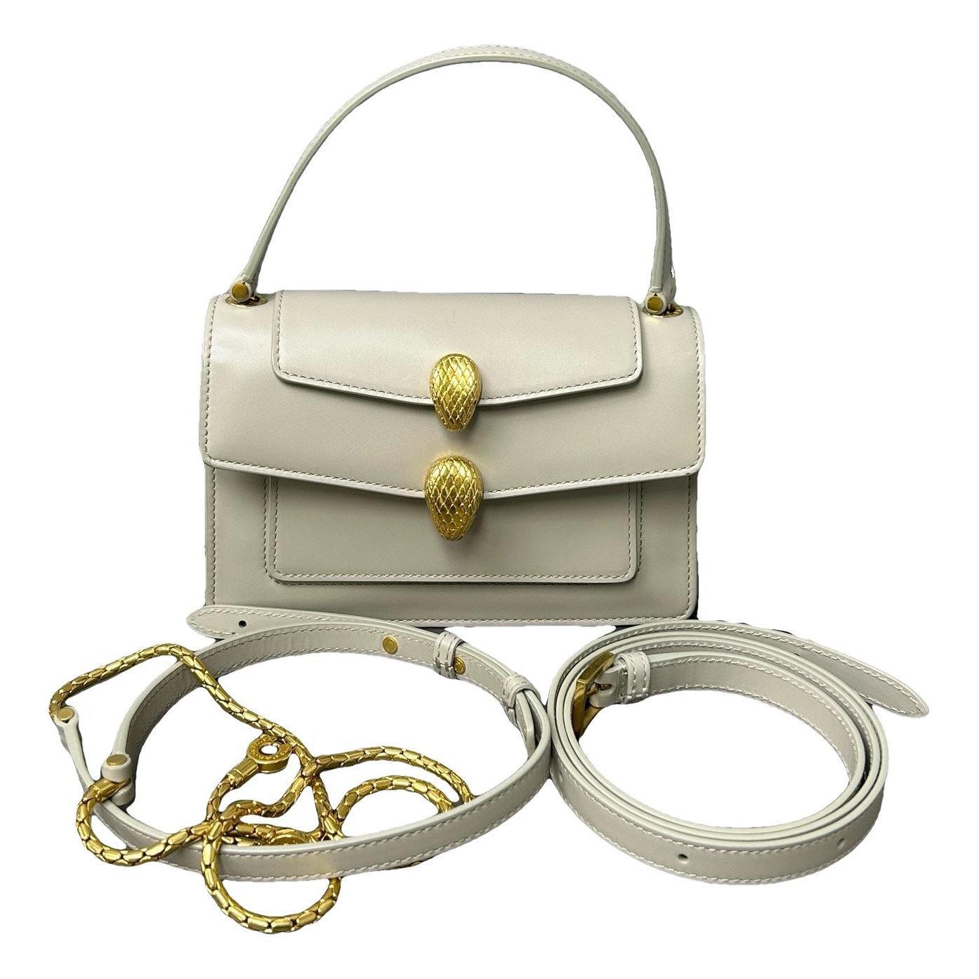 Serpenti leather handbag