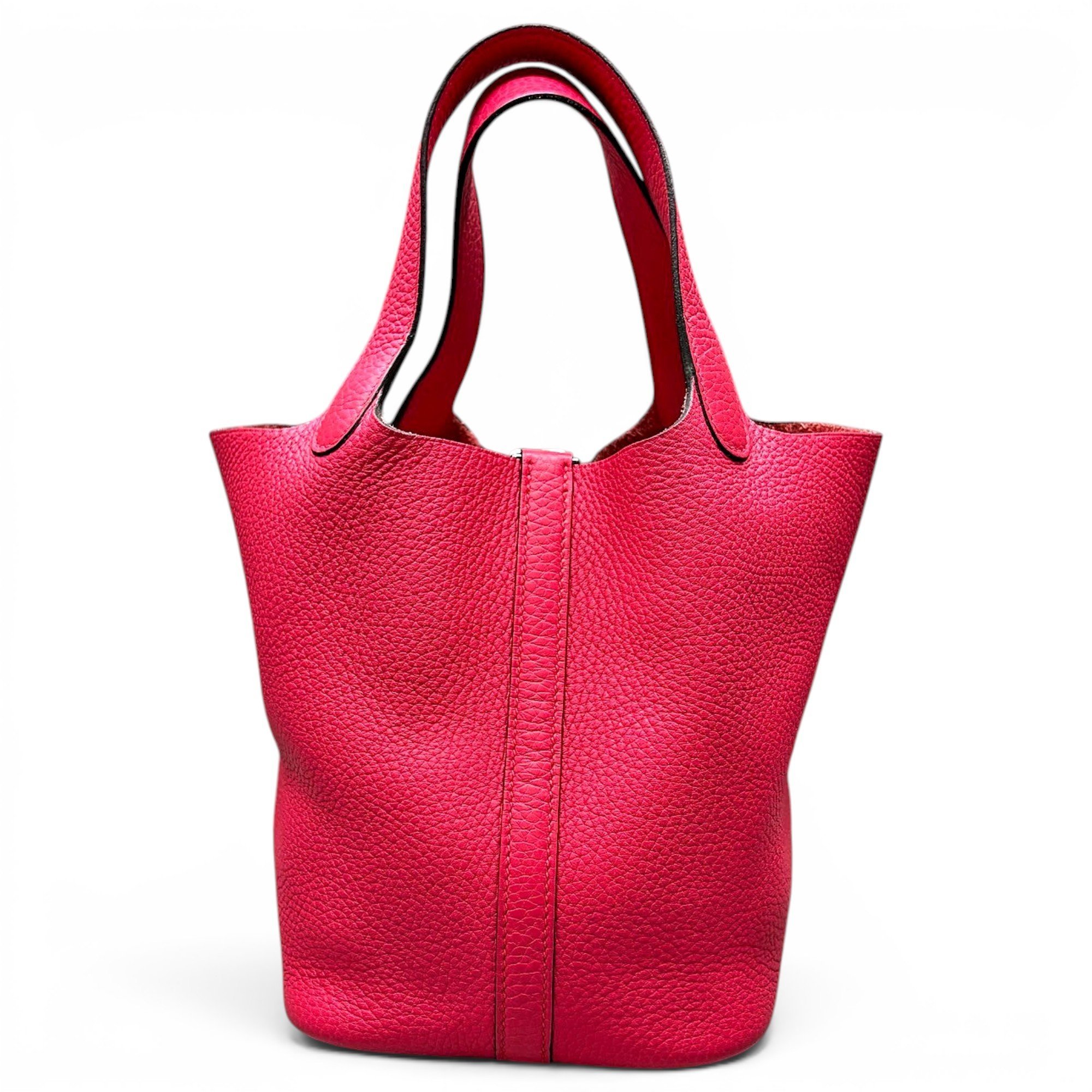 Picotin leather tote