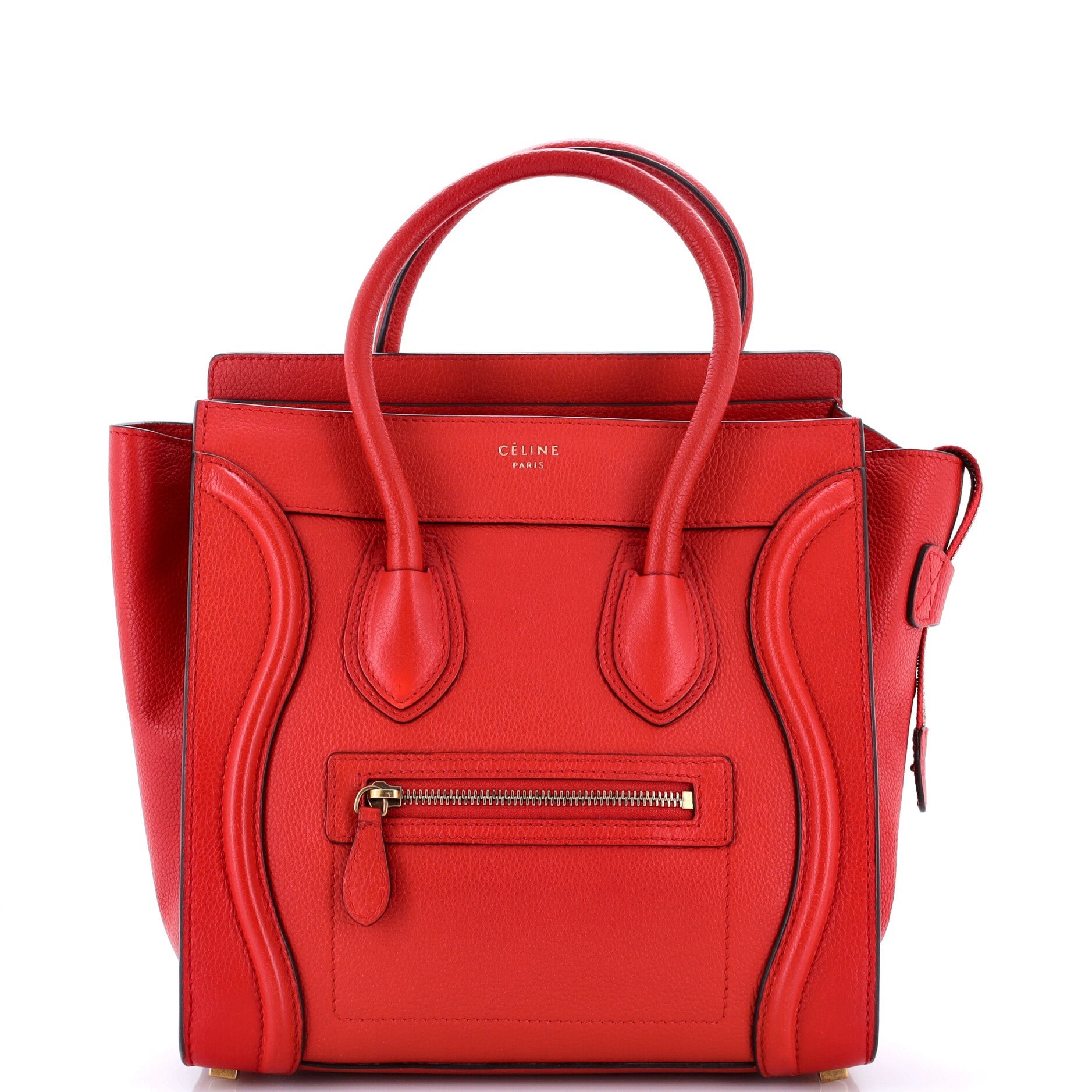 Luggage Bag Grainy Leather Micro