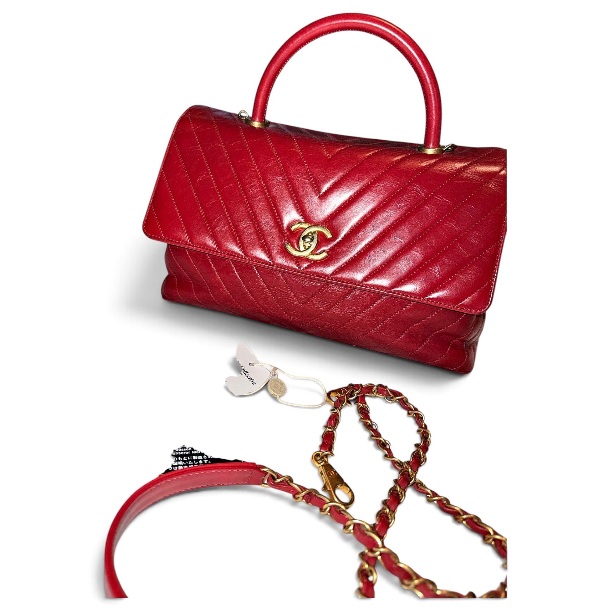 Coco Handle leather handbag