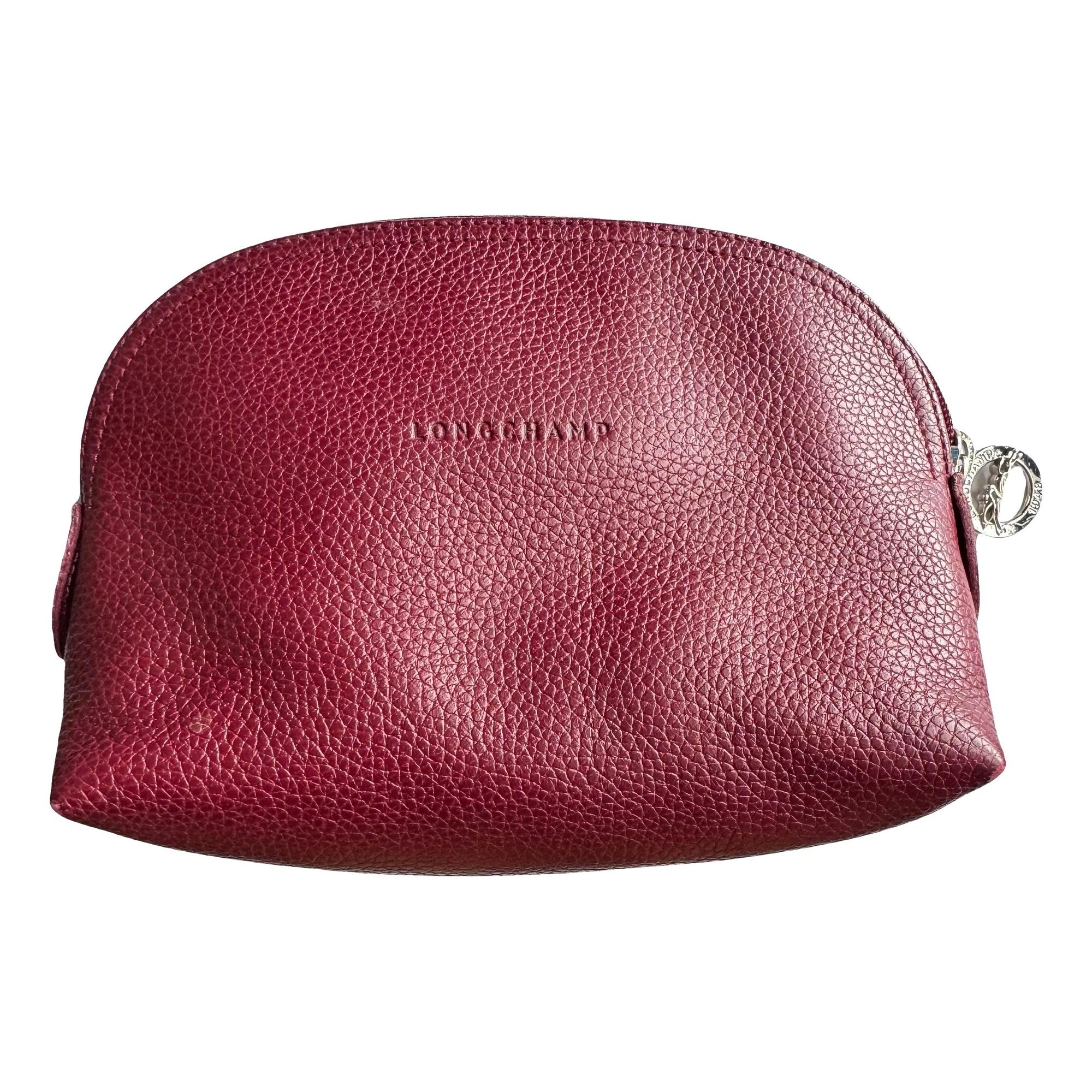Leather clutch bag