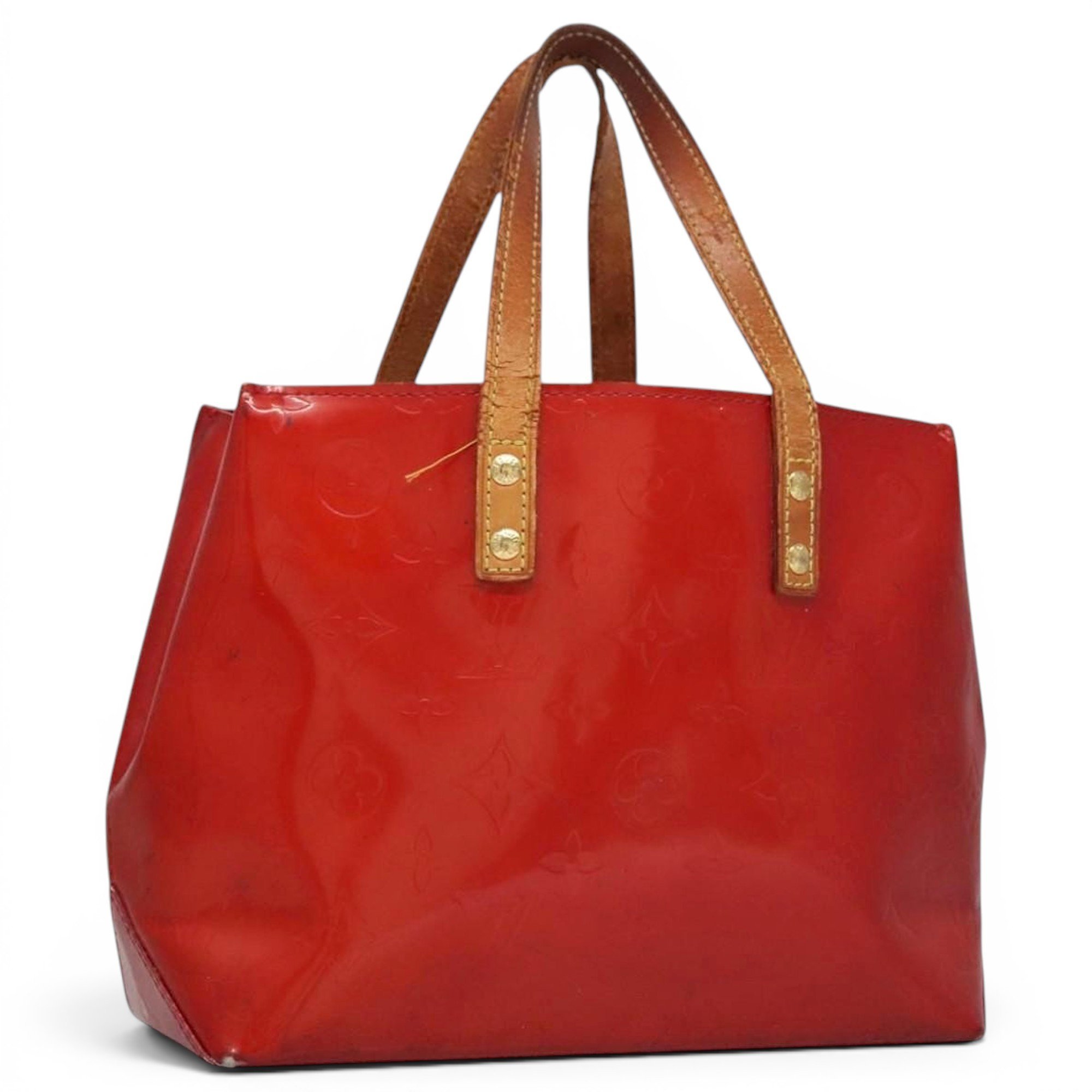 Reade patent leather handbag