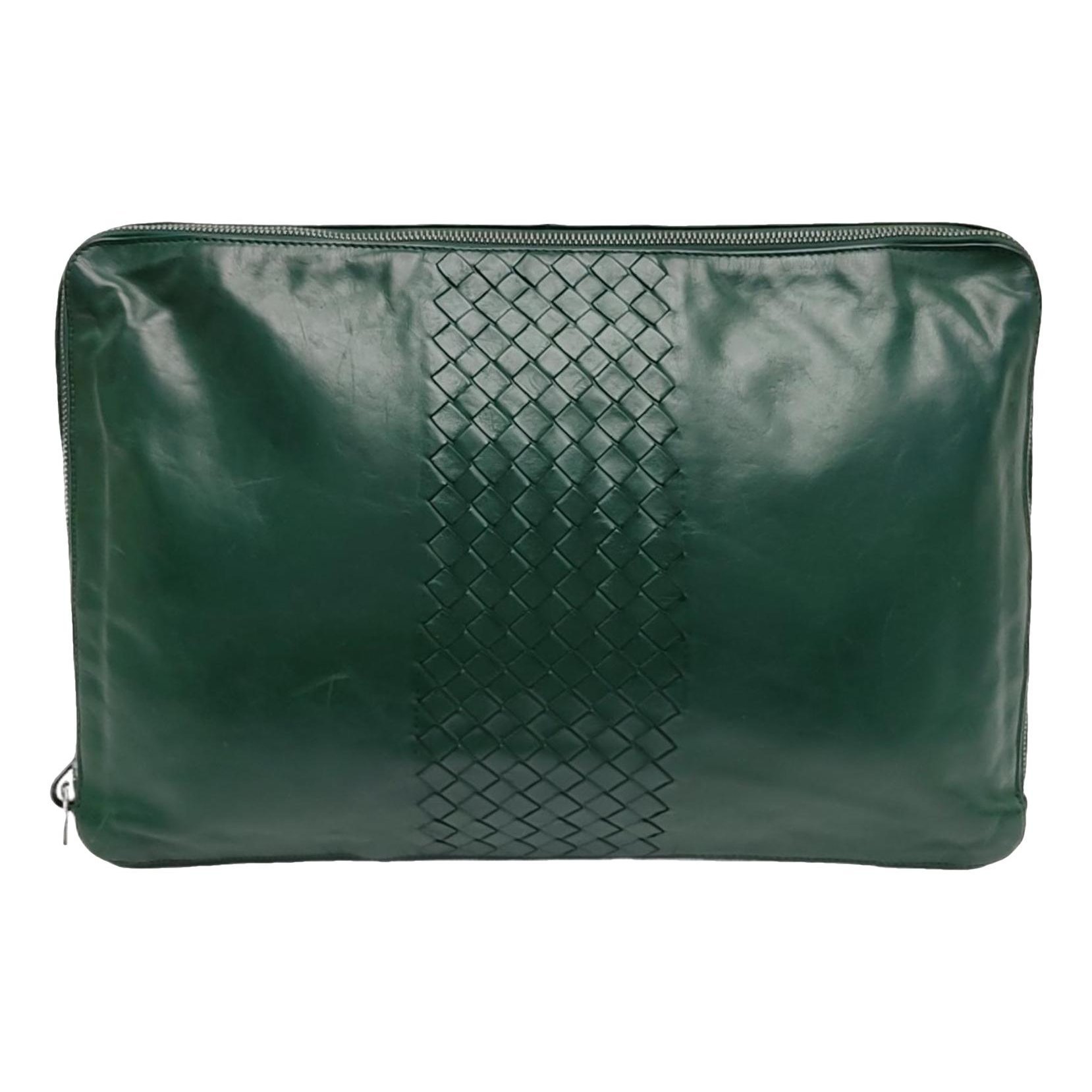 Pochette Knot leather clutch bag