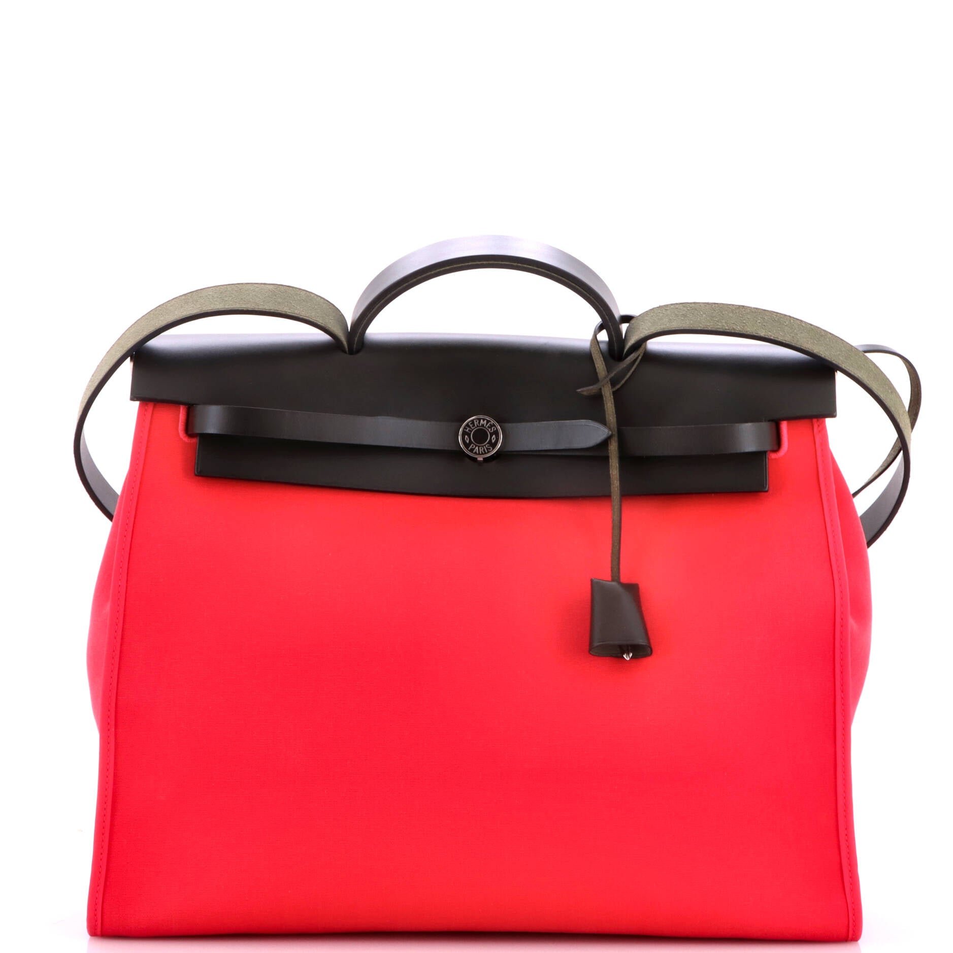 Herbag Zip Leather and Toile 39