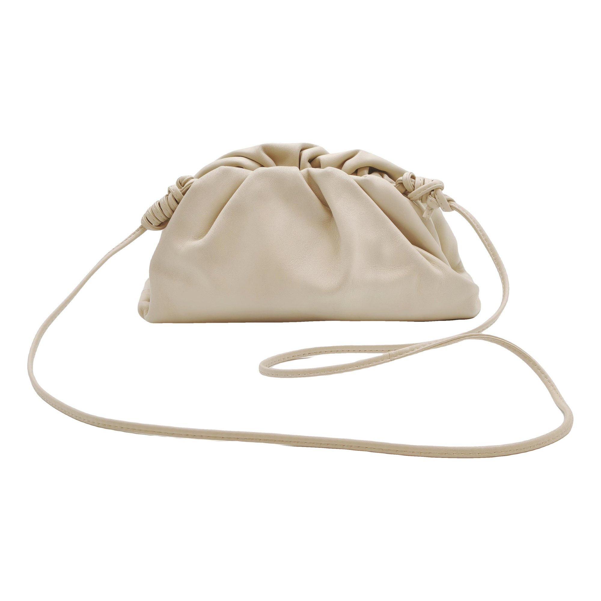 Pouch leather crossbody bag