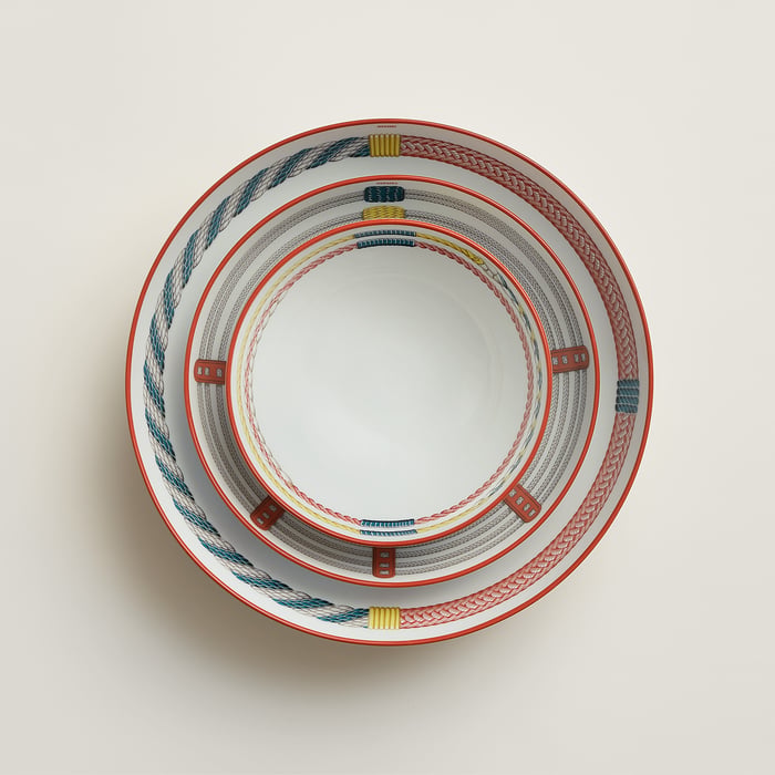 Sans Coloris Tressages Equestres Hollow Dish, Large Model