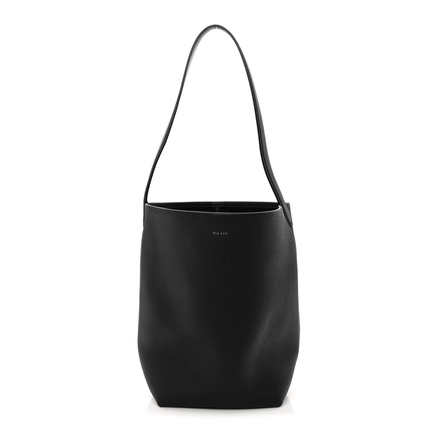 Grained Calfskin Medium N/S Park Tote Black