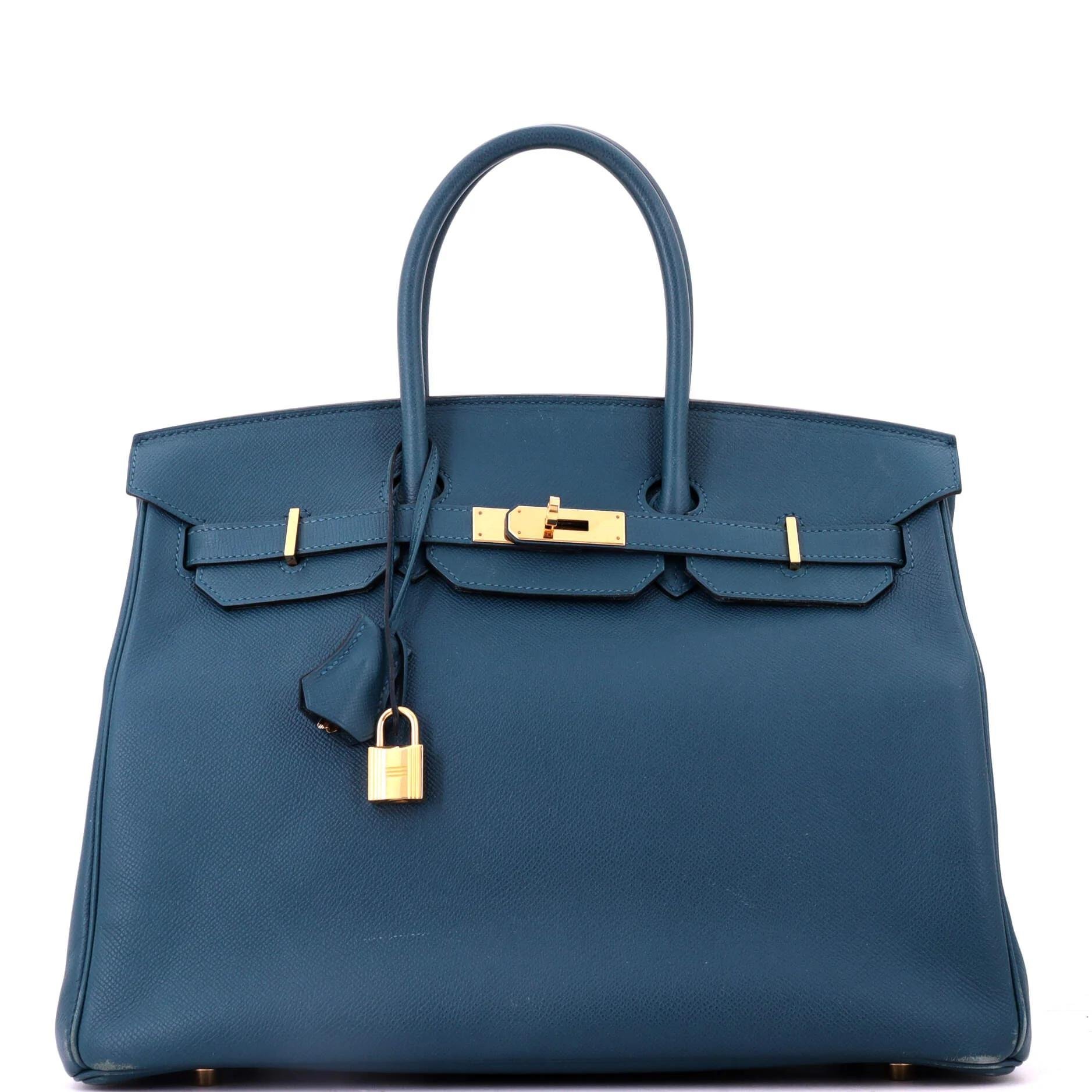 Birkin 35 leather tote