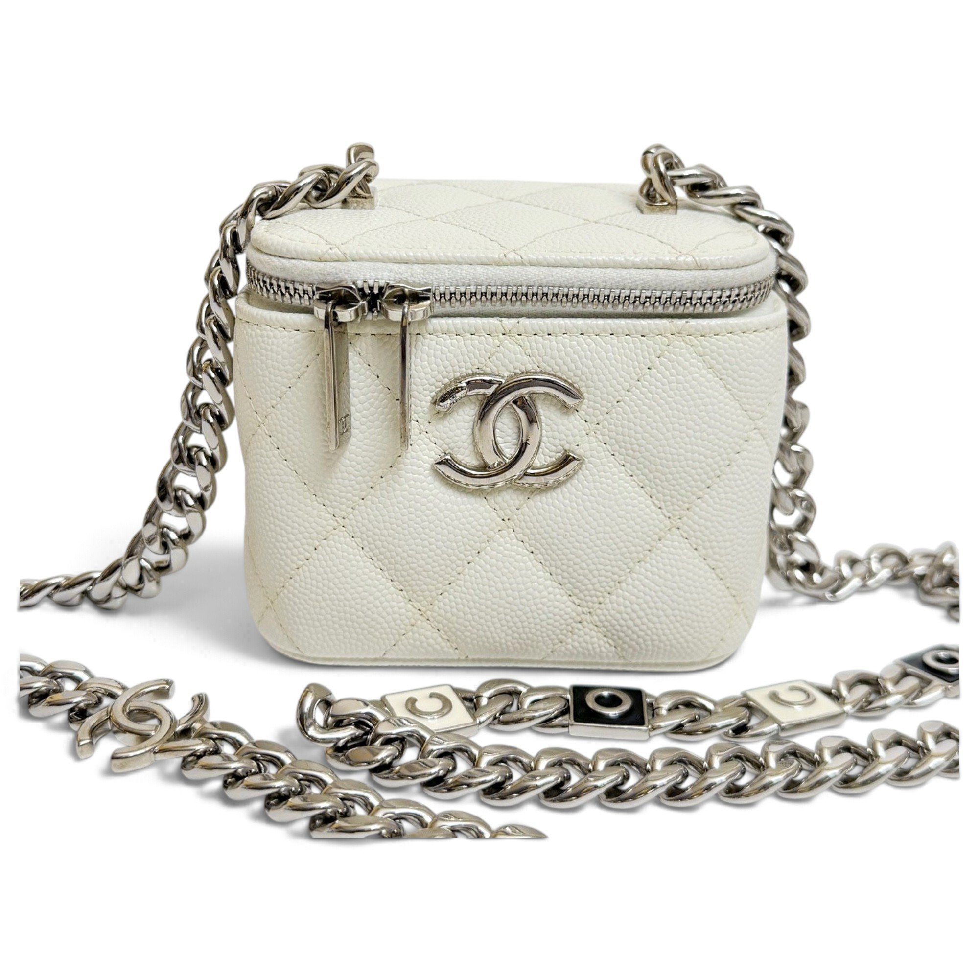 Trendy CC Vanity leather handbag