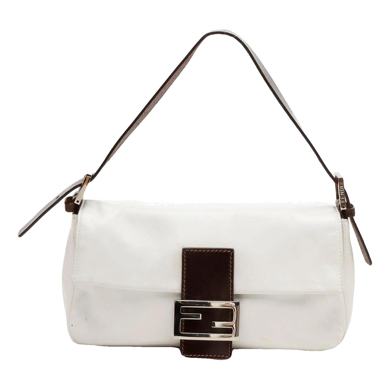 Baguette leather handbag