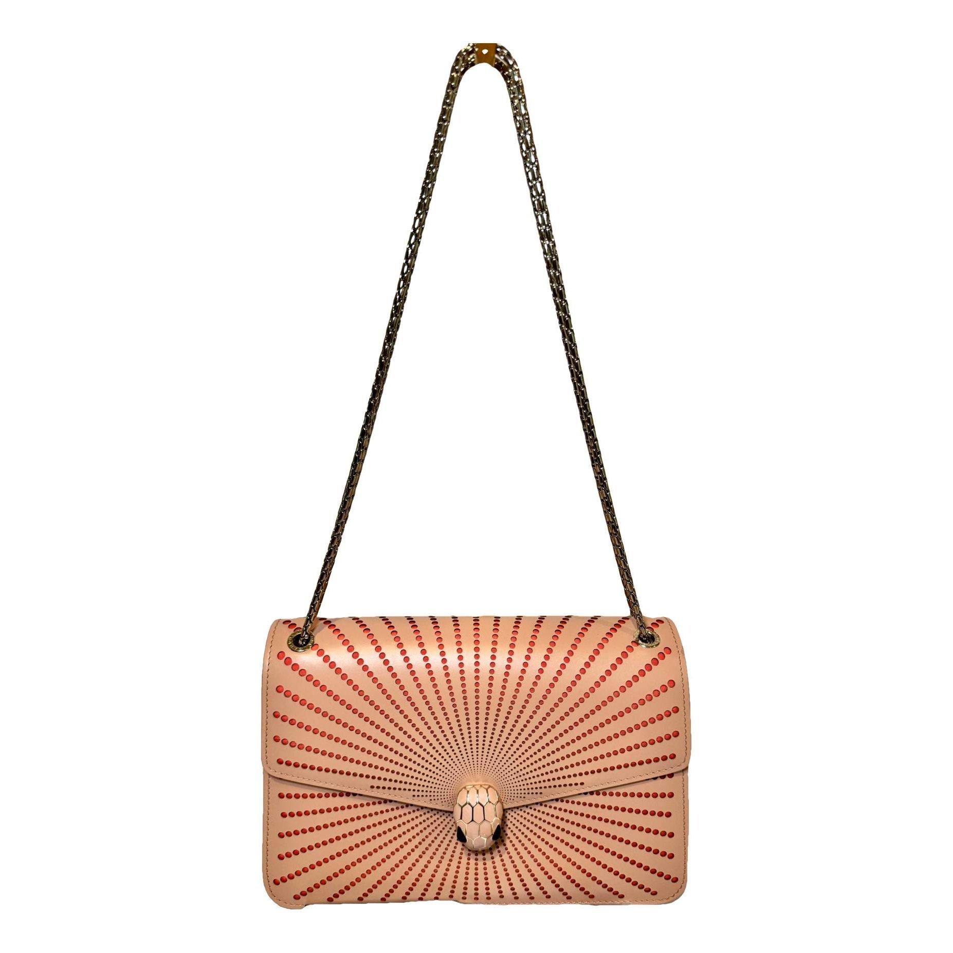 Serpenti leather handbag