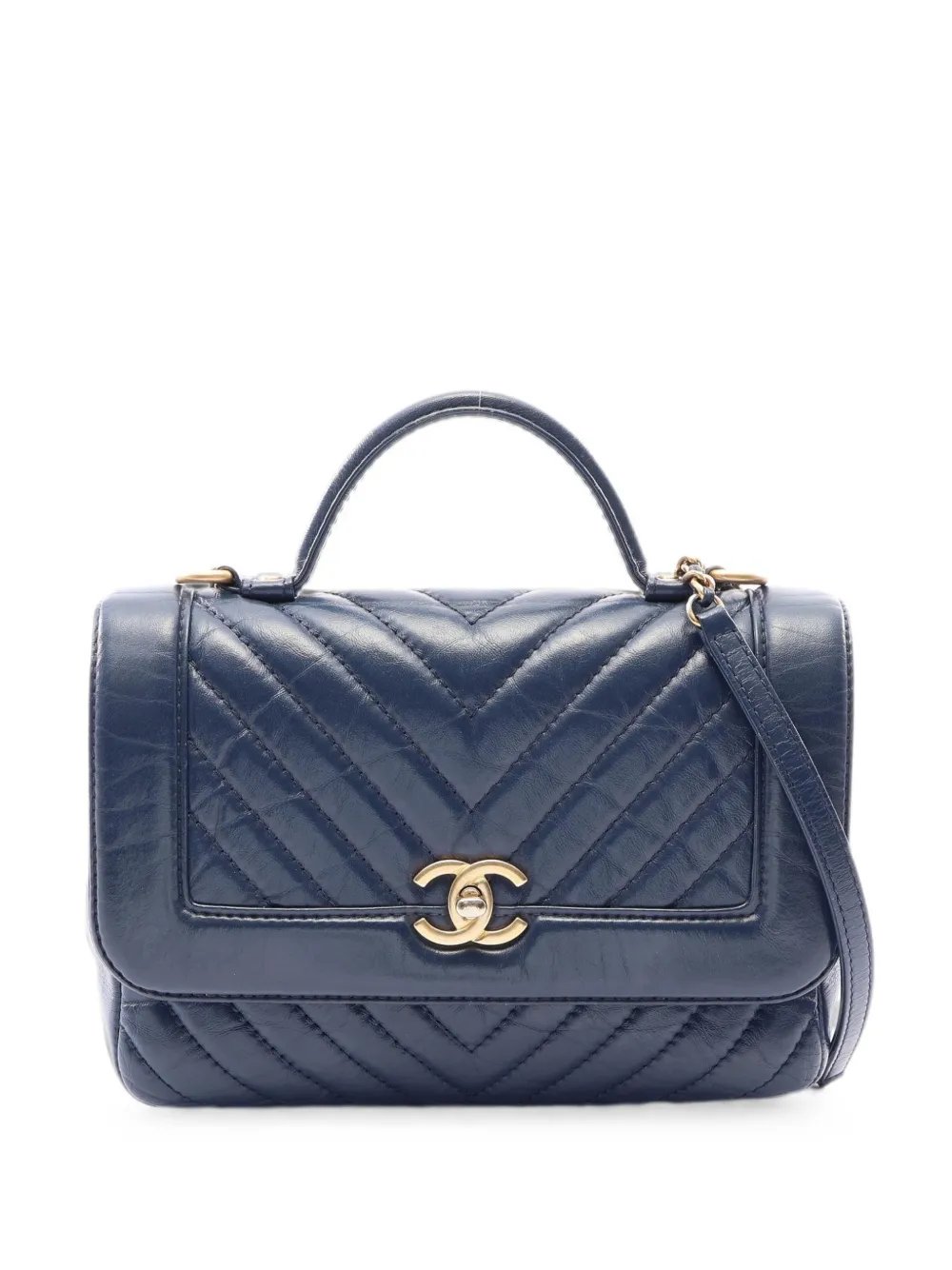 2017-2018 Chevron V-stitch two-way shoulder bag