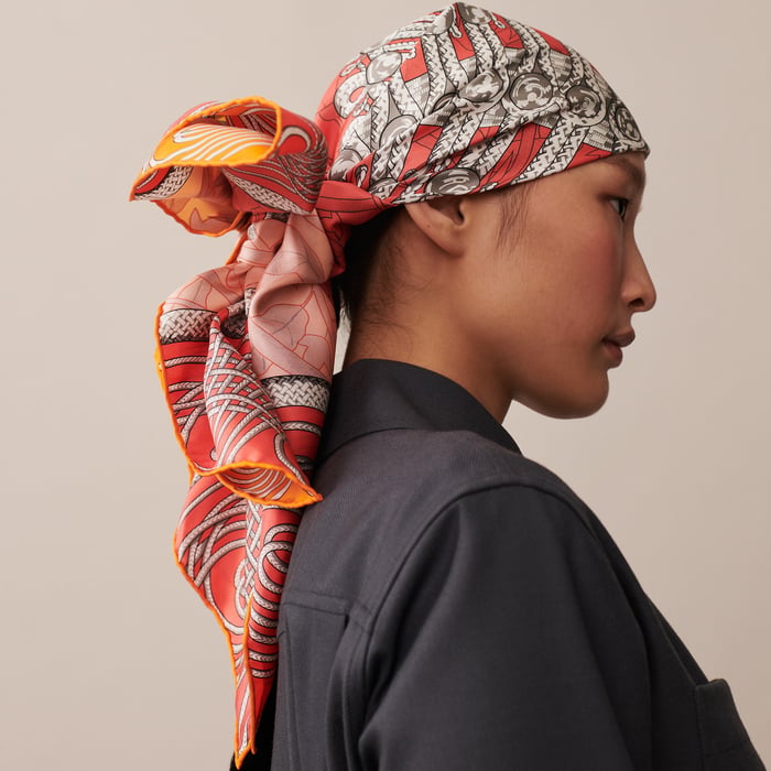 Brandebourgs Fleuris Double Face Scarf 90