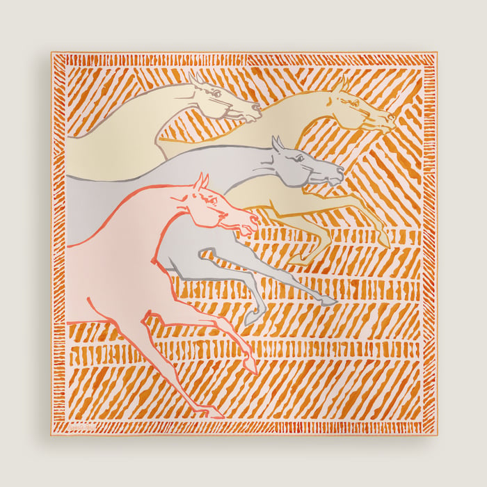 Au Triple Galop Double Face Scarf 90