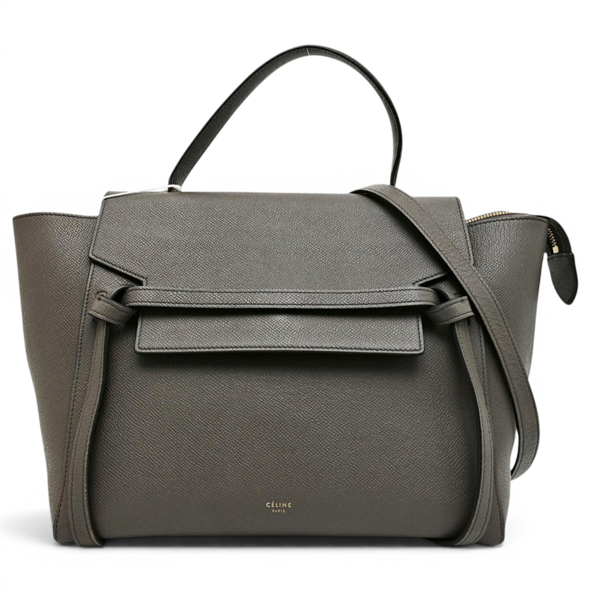 Belt leather tote