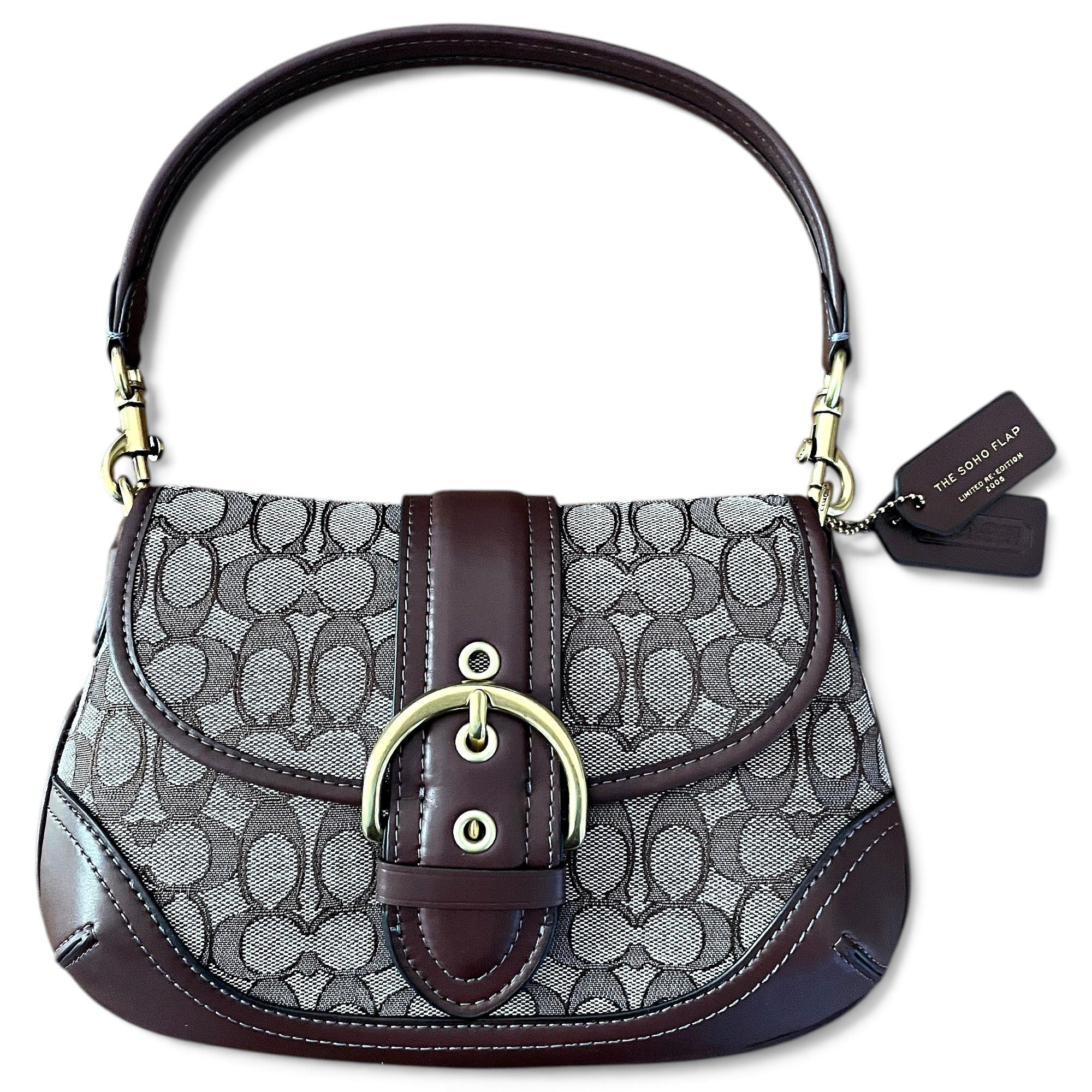 Coach Signature Sufflette cloth handbag