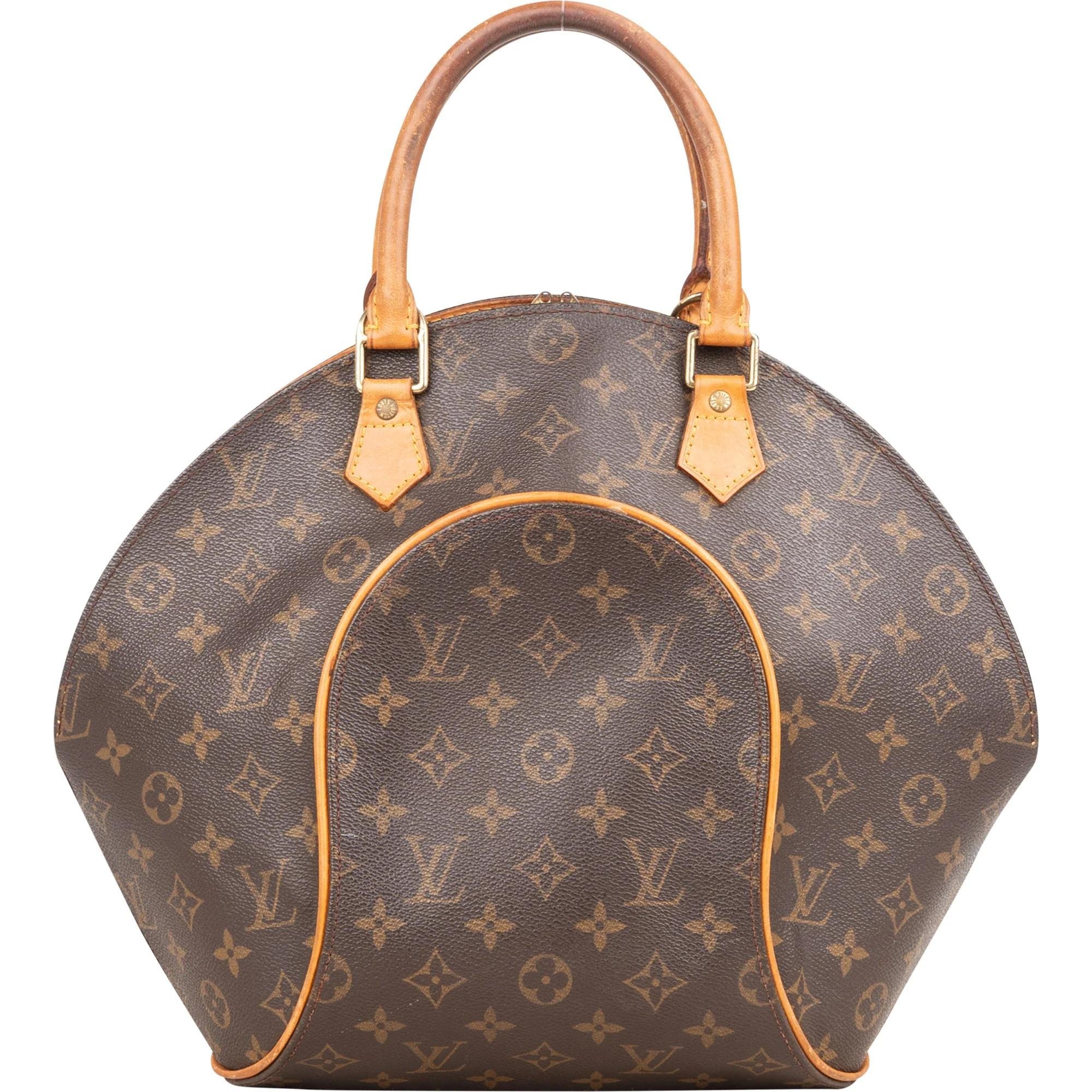 Ellipse leather handbag