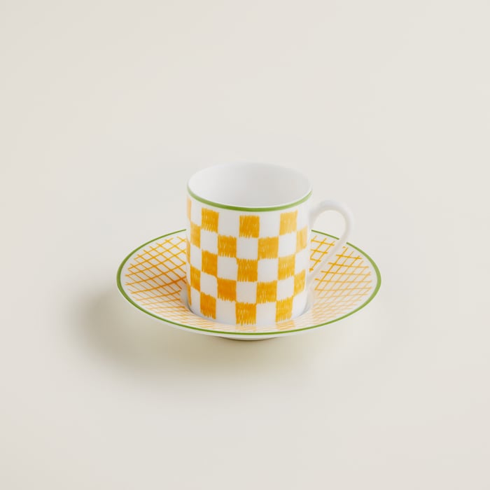 Sans Coloris a Walk In the Garden Coffee Cup and Saucer