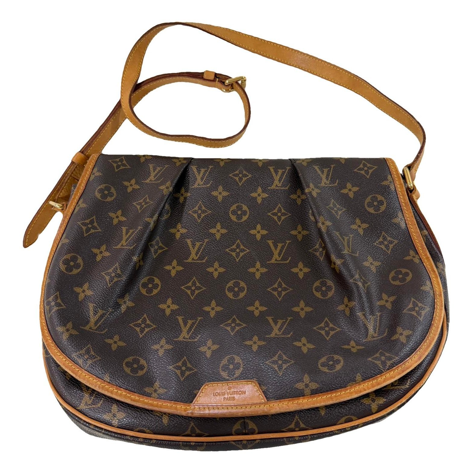 Menilmontant leather crossbody bag