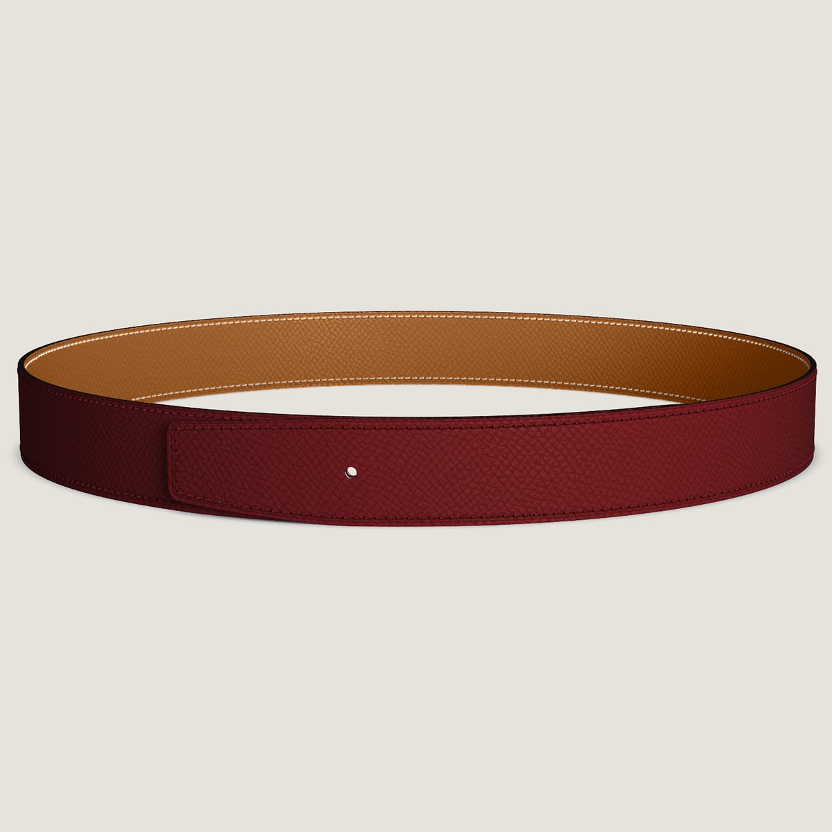 Customizable reversible leather strap 32mm