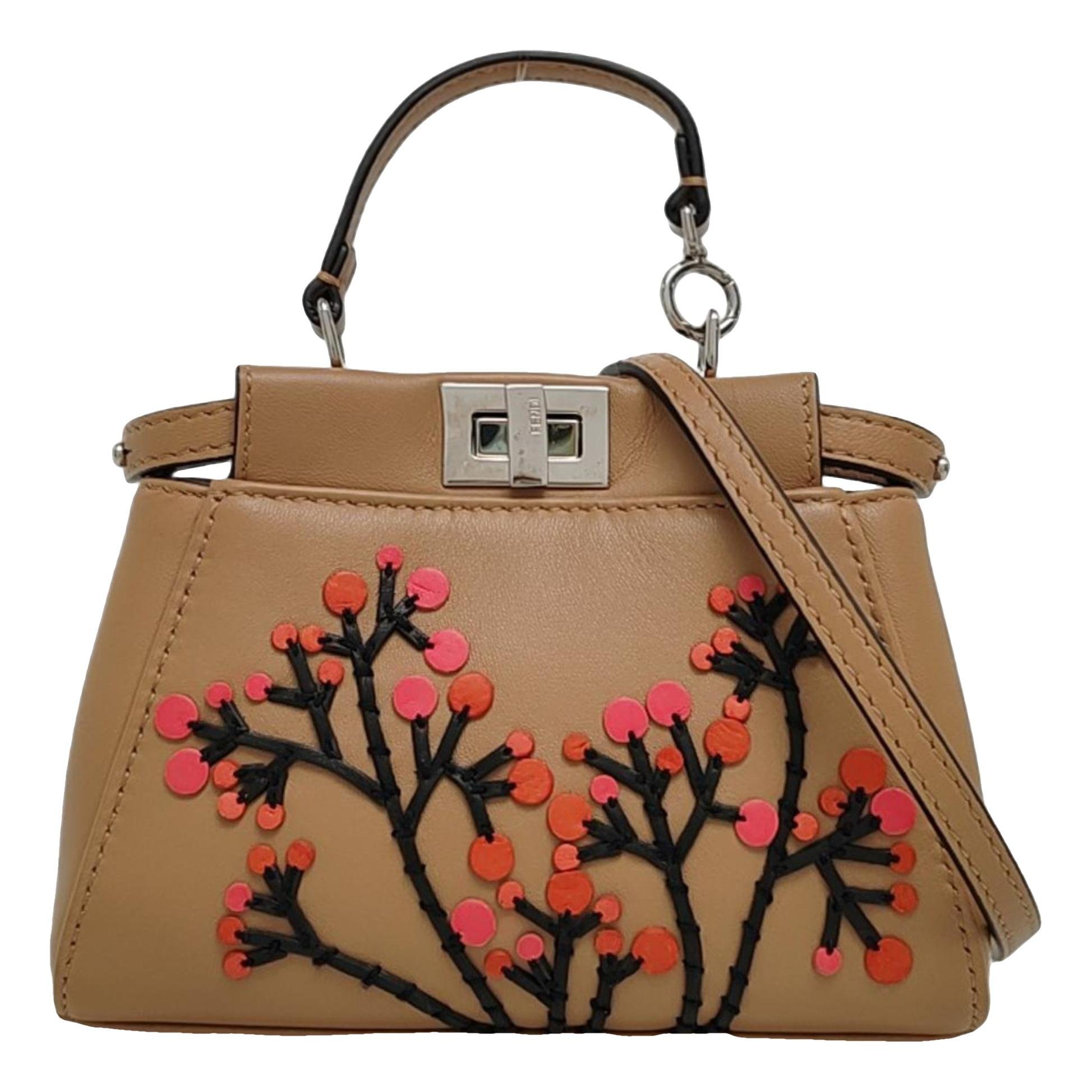 Peekaboo leather handbag