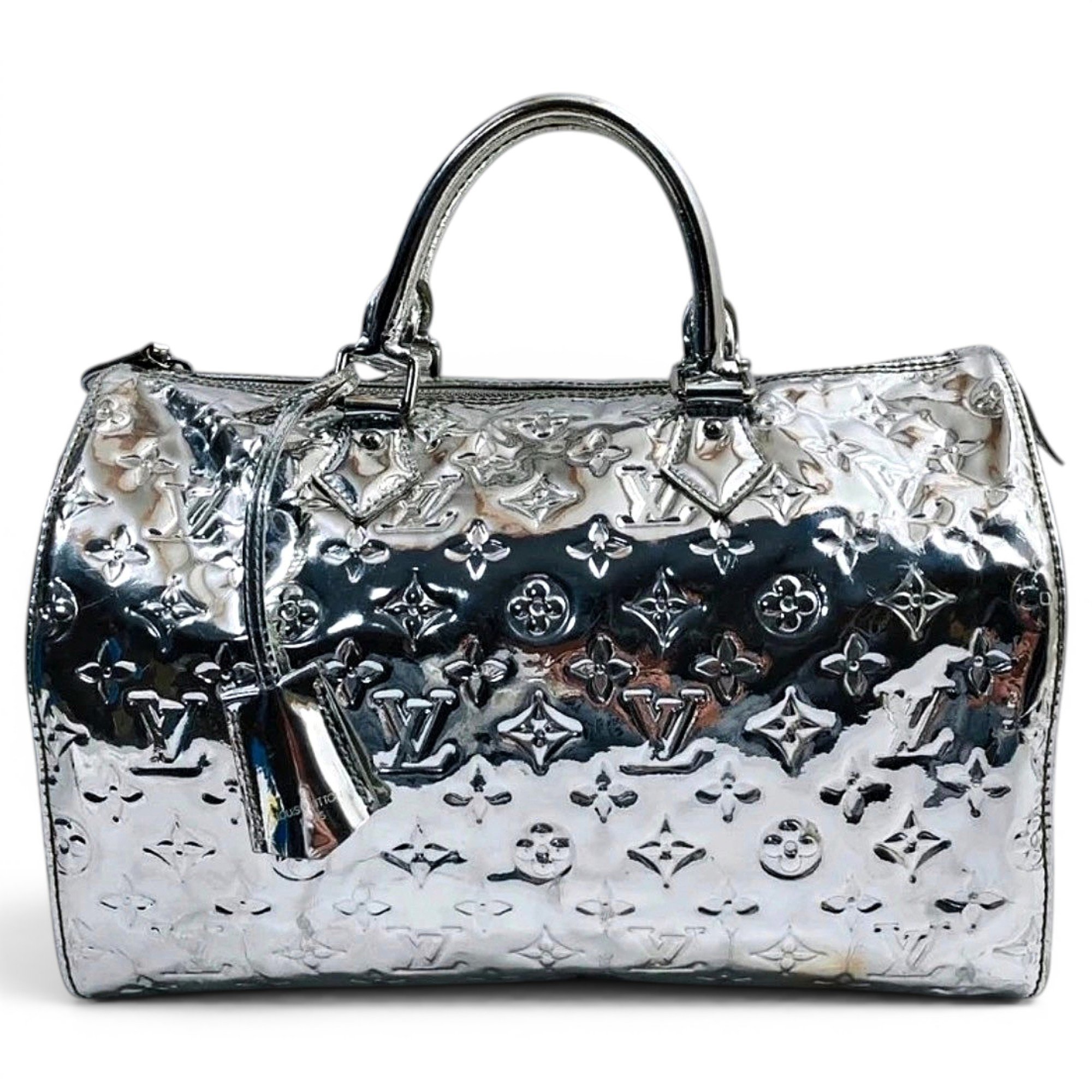 Speedy patent leather handbag