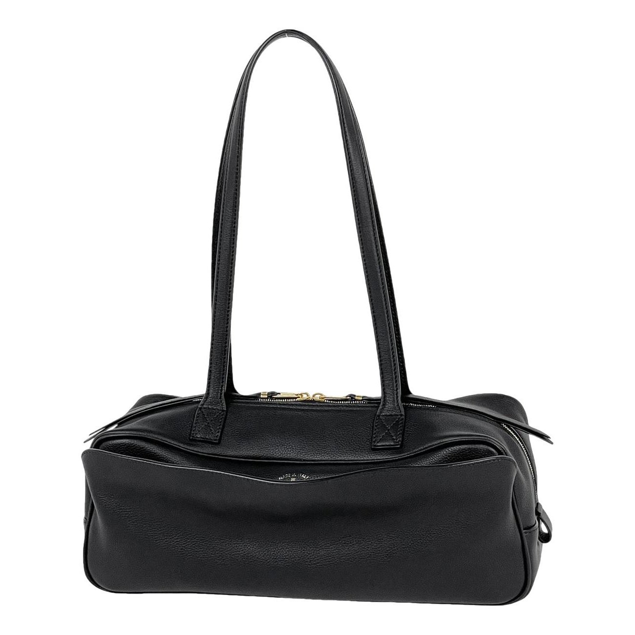 Hardware leather handbag